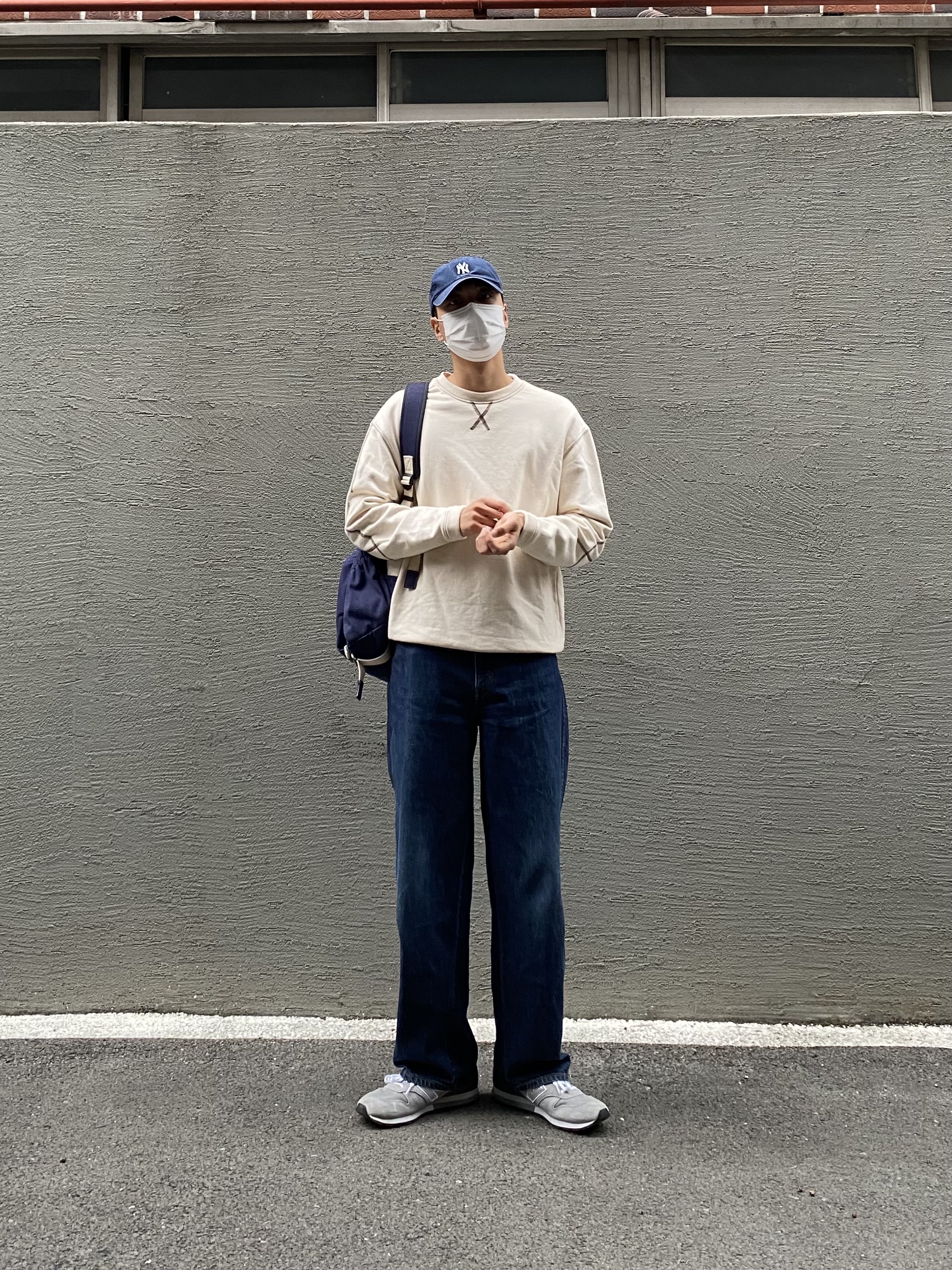 New Balance 996 Grey 착용 스타일