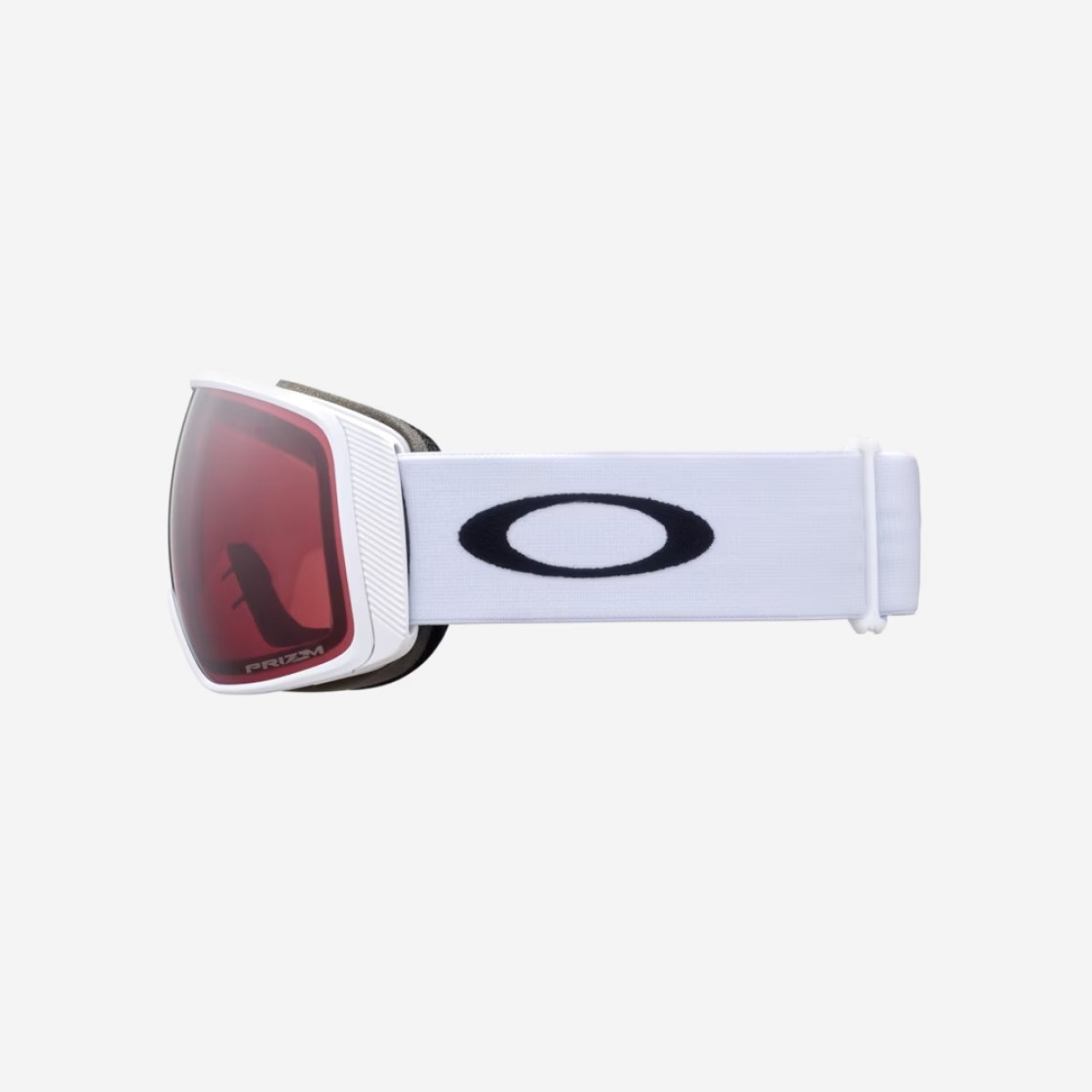 Oakley Flight Tracker Large Snow Goggles Prizm Snow Garnet Lenses Matte White Strap Wide Universal Fit 상세 이미지 3