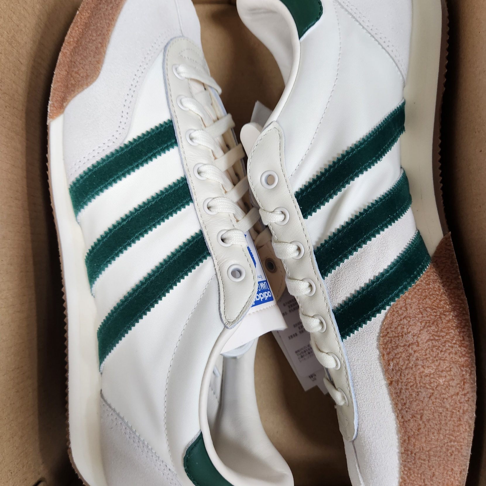 Adidas x Liam Gallagher Spezial LG II Cream White Collegiate Green 착용 스타일