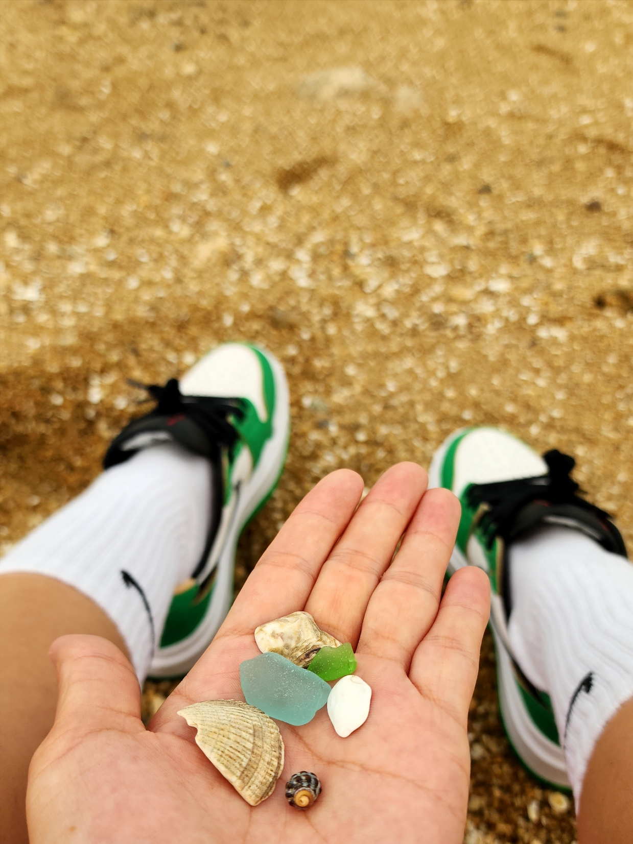 (W) Jordan 1 Elevate Low SE Lucky Green 착용 스타일 - 4