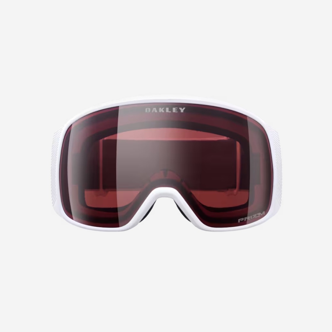 Oakley Flight Tracker Large Snow Goggles Prizm Snow Garnet Lenses Matte White Strap Wide Universal Fit 상세 이미지 1