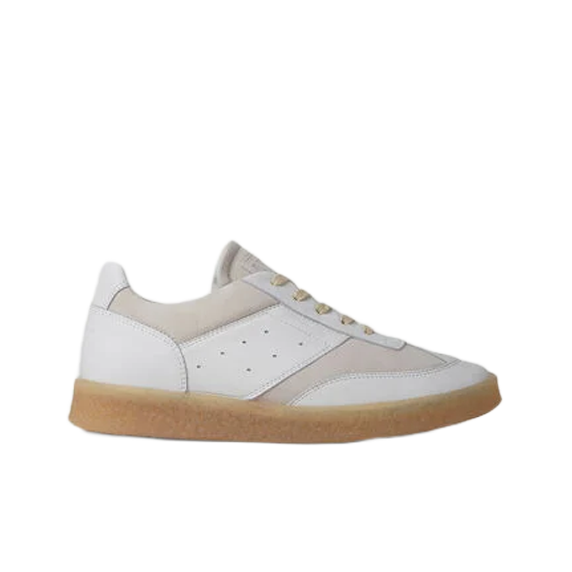 S59WS0160P0673T1003 (W) MM6 Maison Margiela 6 Court Sneakers White