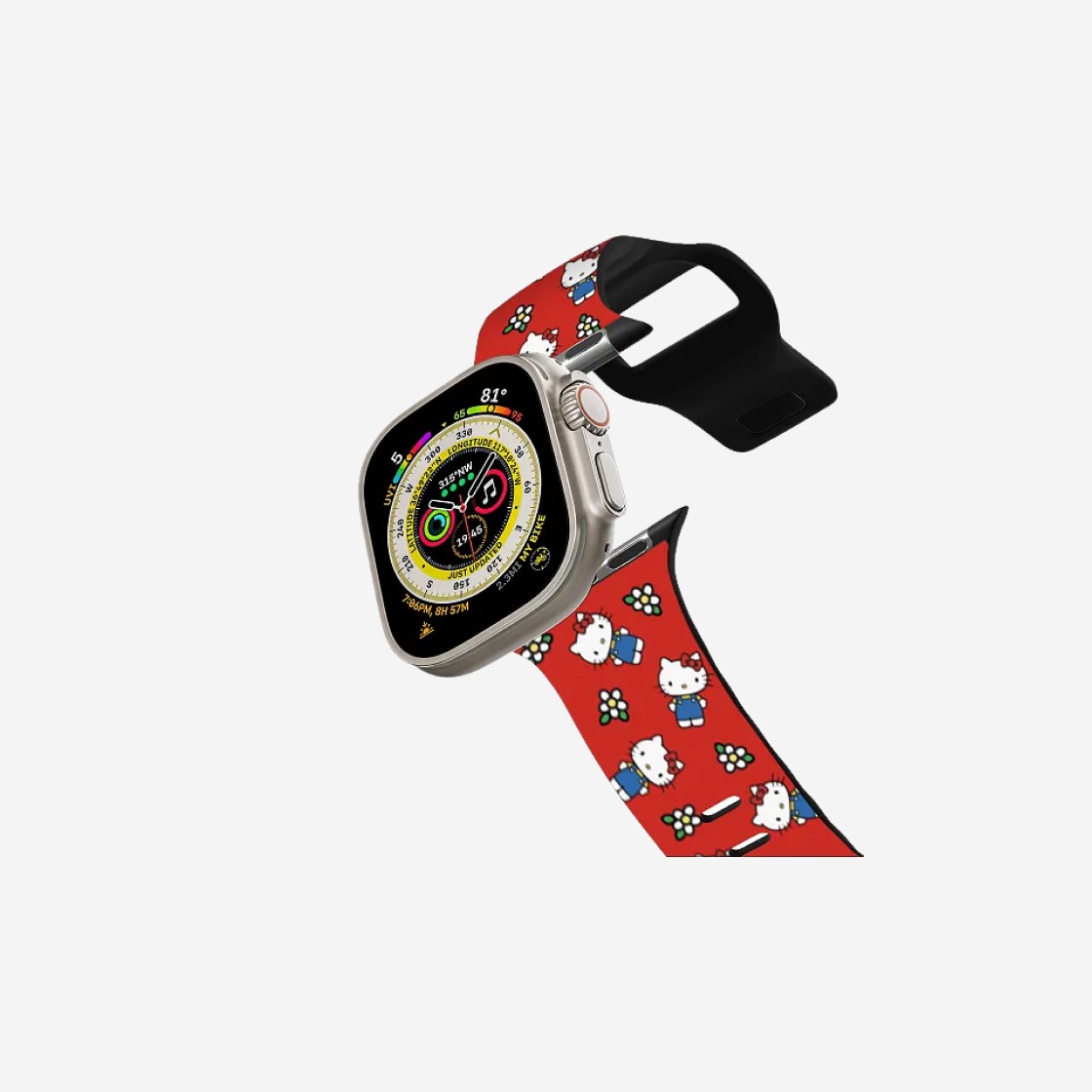 Casetify x Hello Kitty Flower Watch Band Black 상세 이미지 2