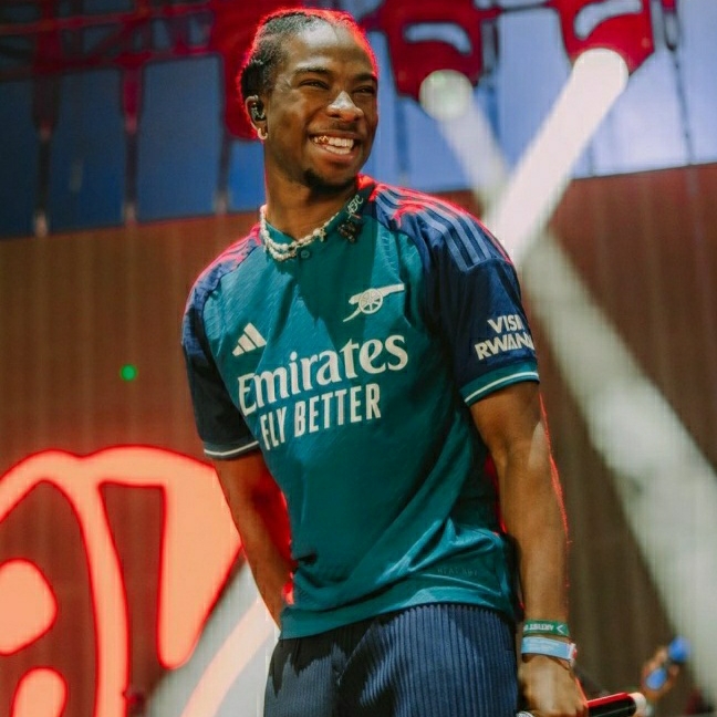 Adidas Arsenal 2023/24 3rd Jersey Rich Green Collegiate Navy - KR Sizing (Non Marking Ver.) 착용 스타일 - 1