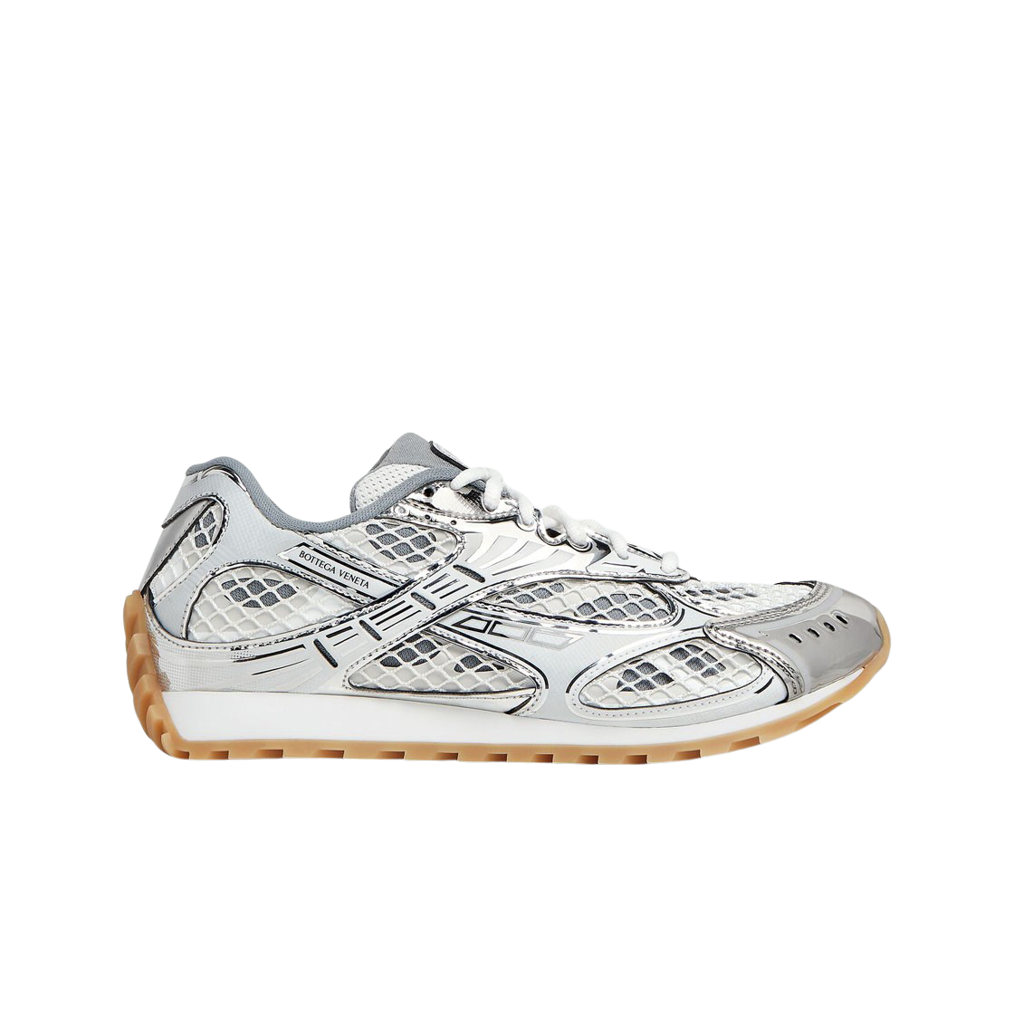 (W) 보테가 베네타 오빗 스니커즈 실버 화이트((W) Bottega Veneta Orbit Sneaker Silver White)