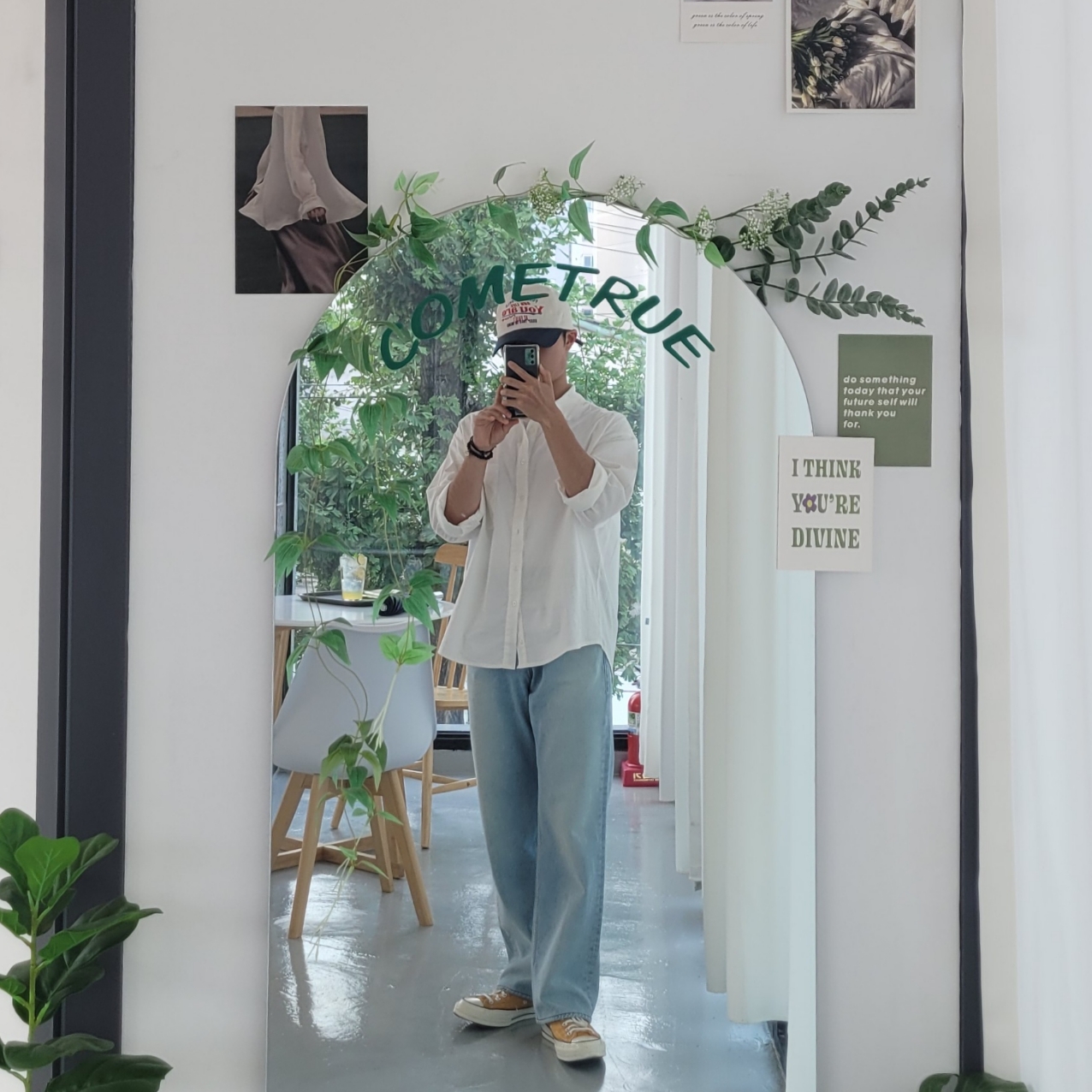 Converse Chuck 70 Ox Vintage Canvas Sunflower 착용 스타일