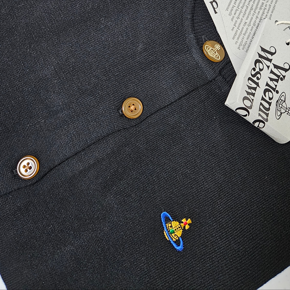 (W) Vivienne Westwood Bea Cardigan Black, (W) Vivienne Westwood Bea Cardigan Black 착용 스타일 - 1