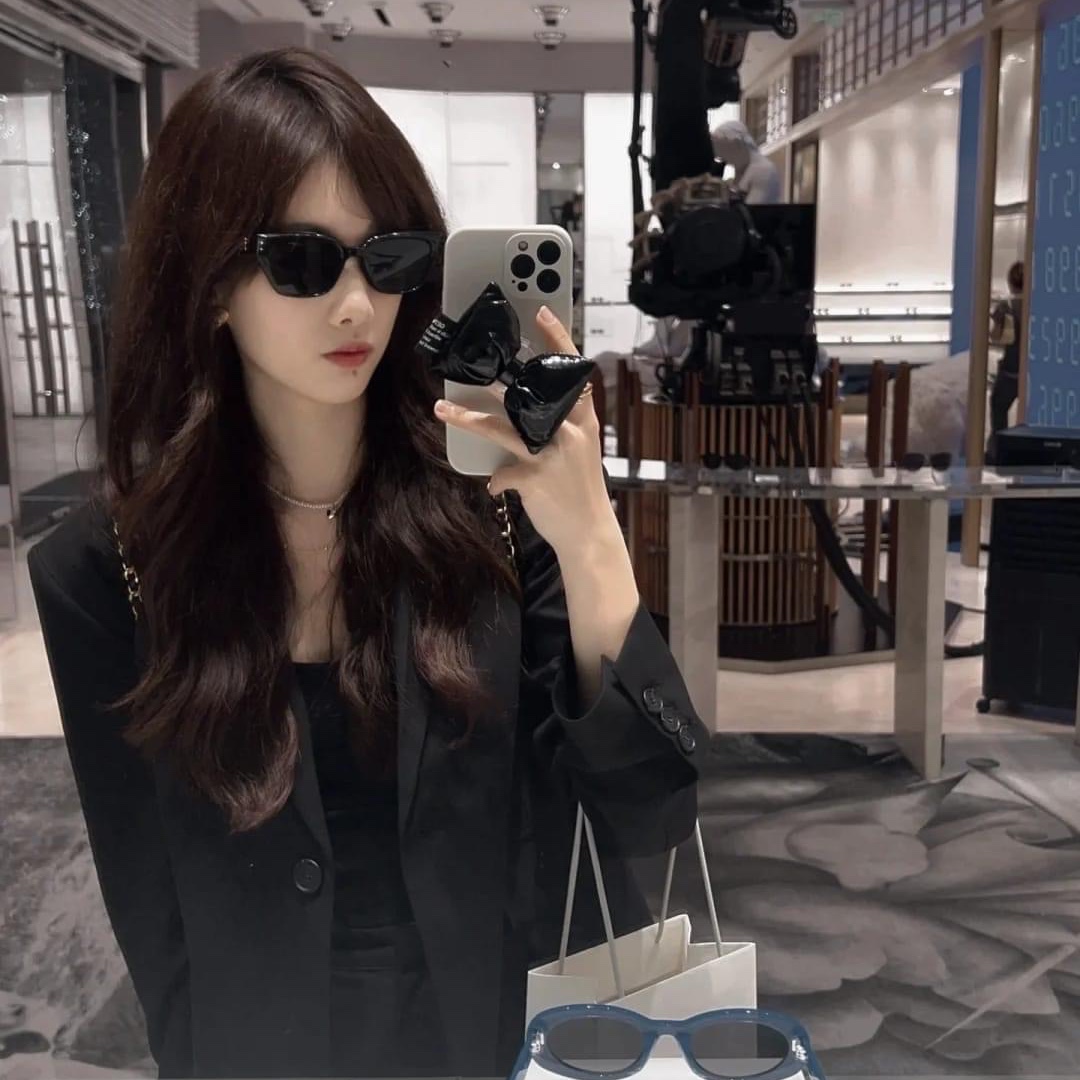Gentle Monster Nada 01 Black 착용 스타일