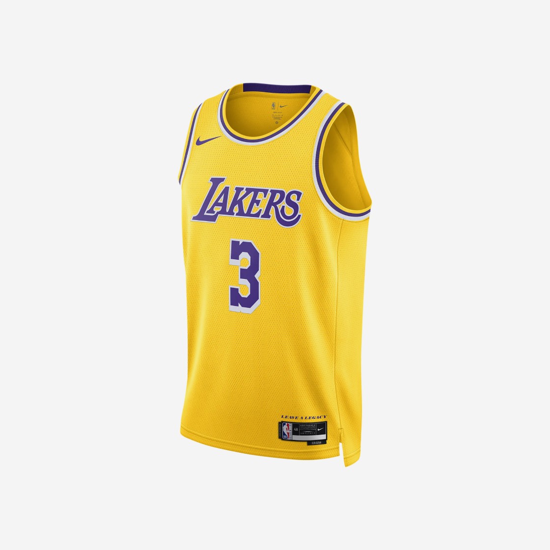 Nike Anthony Davis LA Lakers Icon Edition 2022/23 NBA Swingman Jersey Amarillo 상세 이미지 1