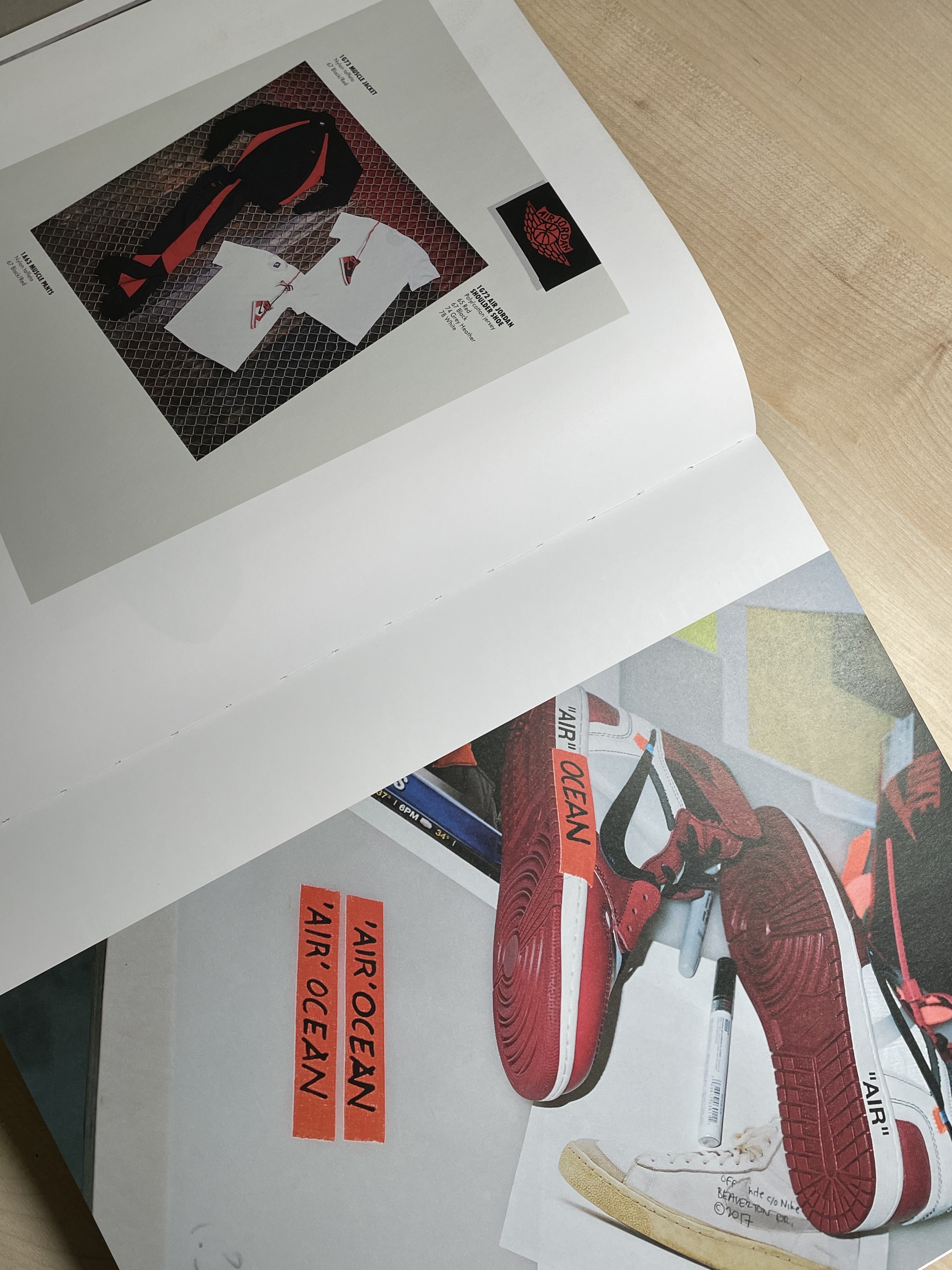 Nike x Virgil Abloh Icons The Ten Something's Off Book, Jordan 1 x Off-White Retro High Chicago The Ten 착용 스타일 - 3