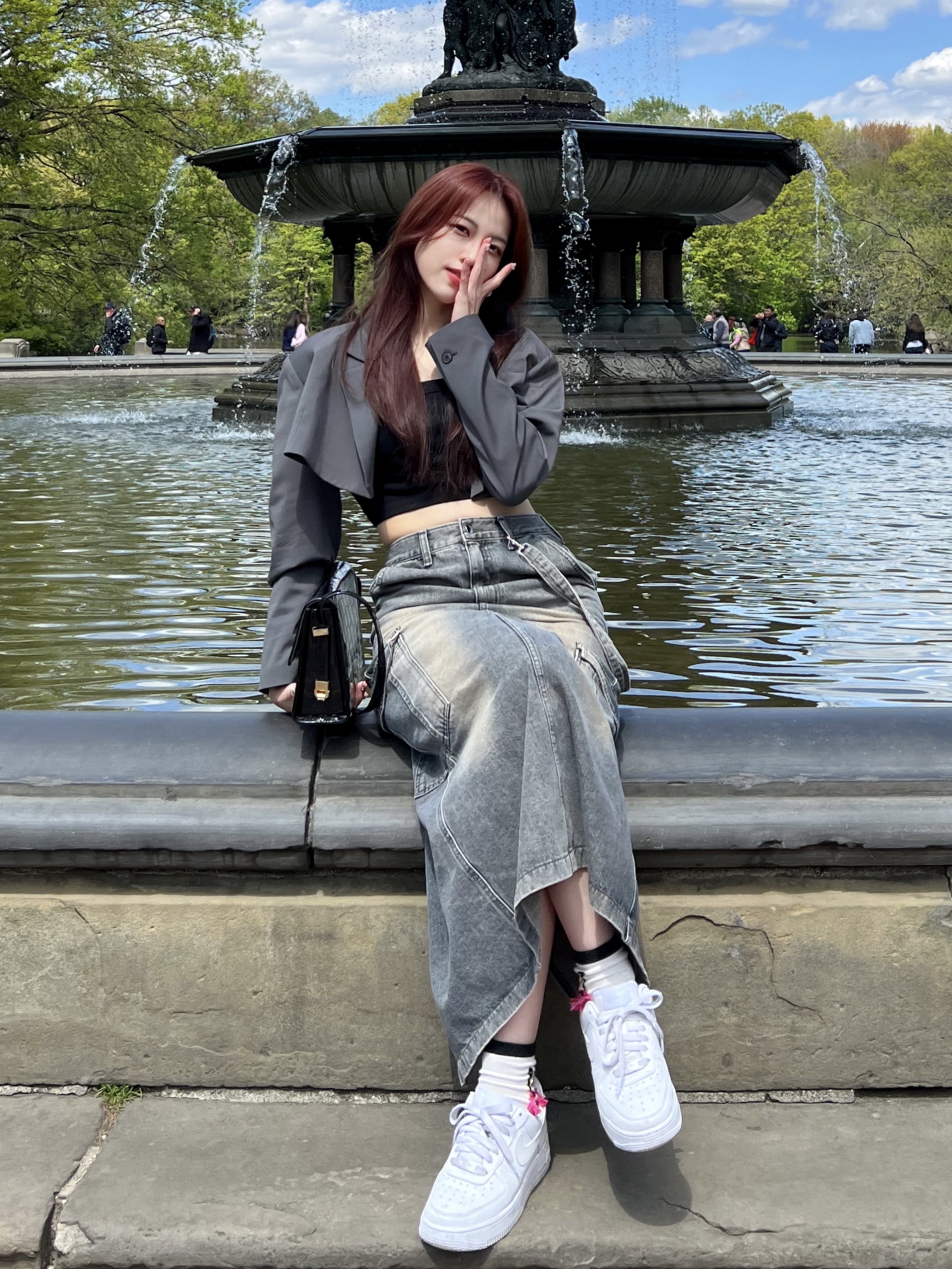 (W) Nike Air Force 1 '07 Low White, Nike Air Force 1 '07 Low White 착용 스타일 - 3