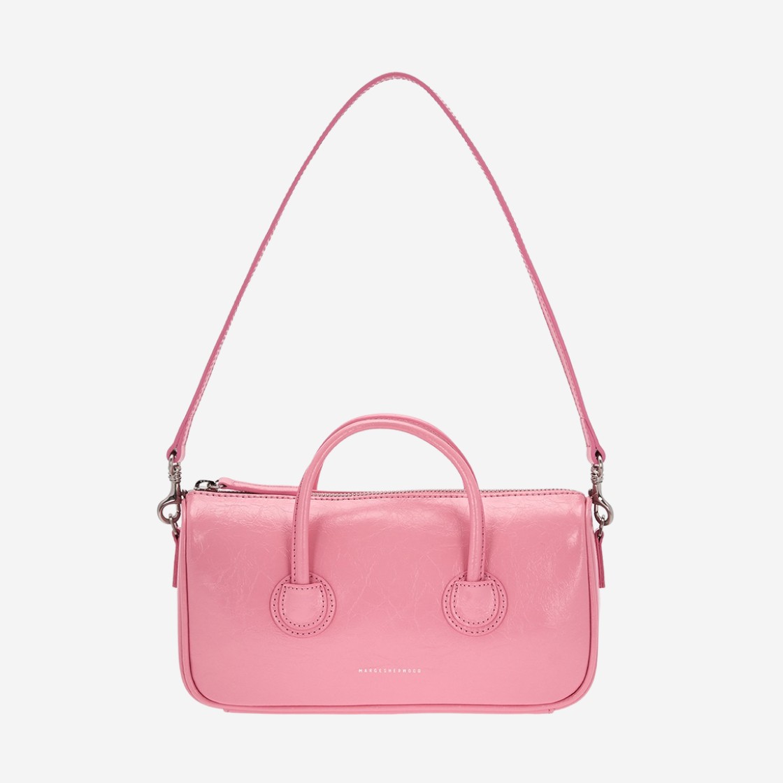 Margesherwood Zipper Small Bag Candy Pink Crinkle 상세 이미지 1