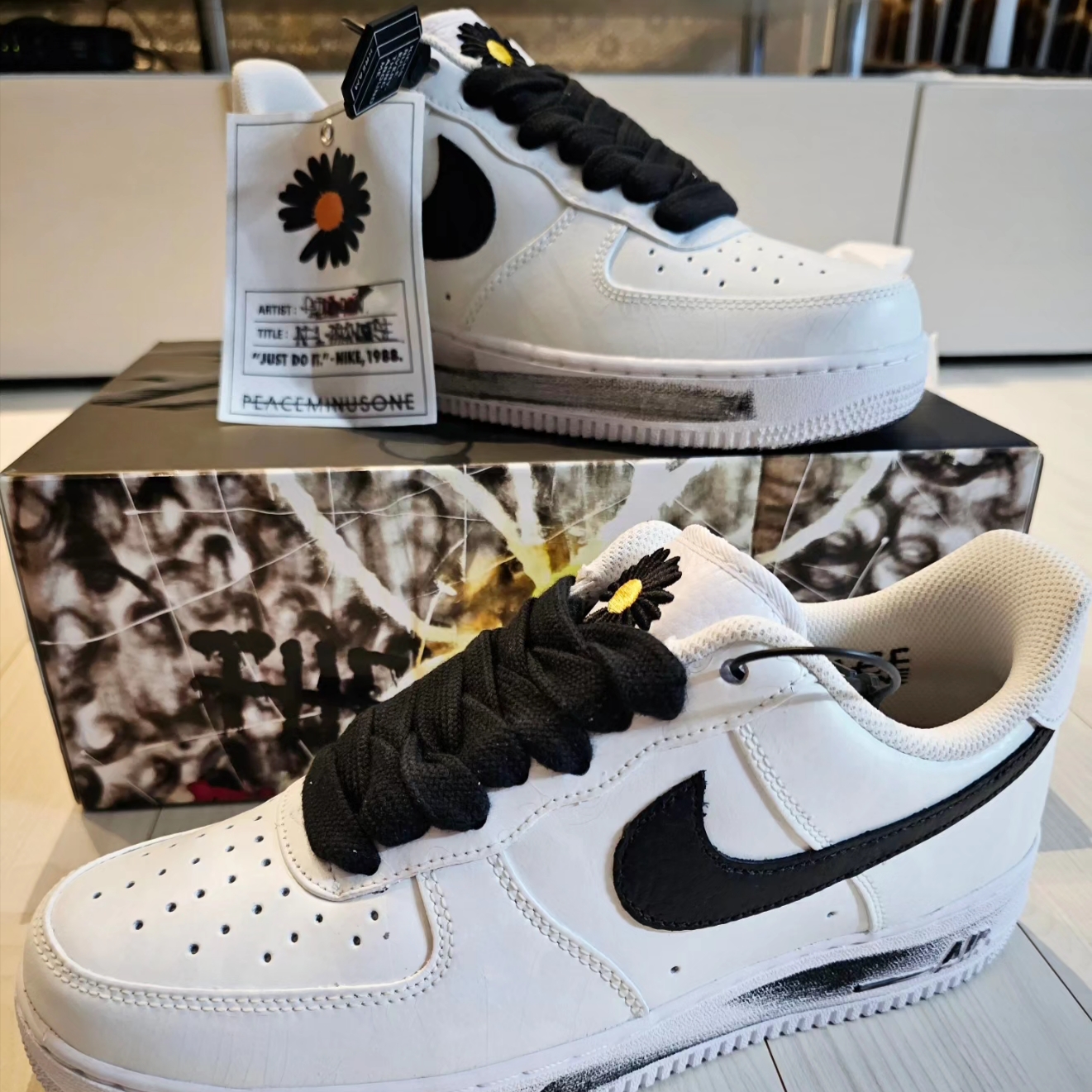 Nike x Peaceminusone Air Force 1 Low Para-Noise 2.0 착용 스타일 - 1