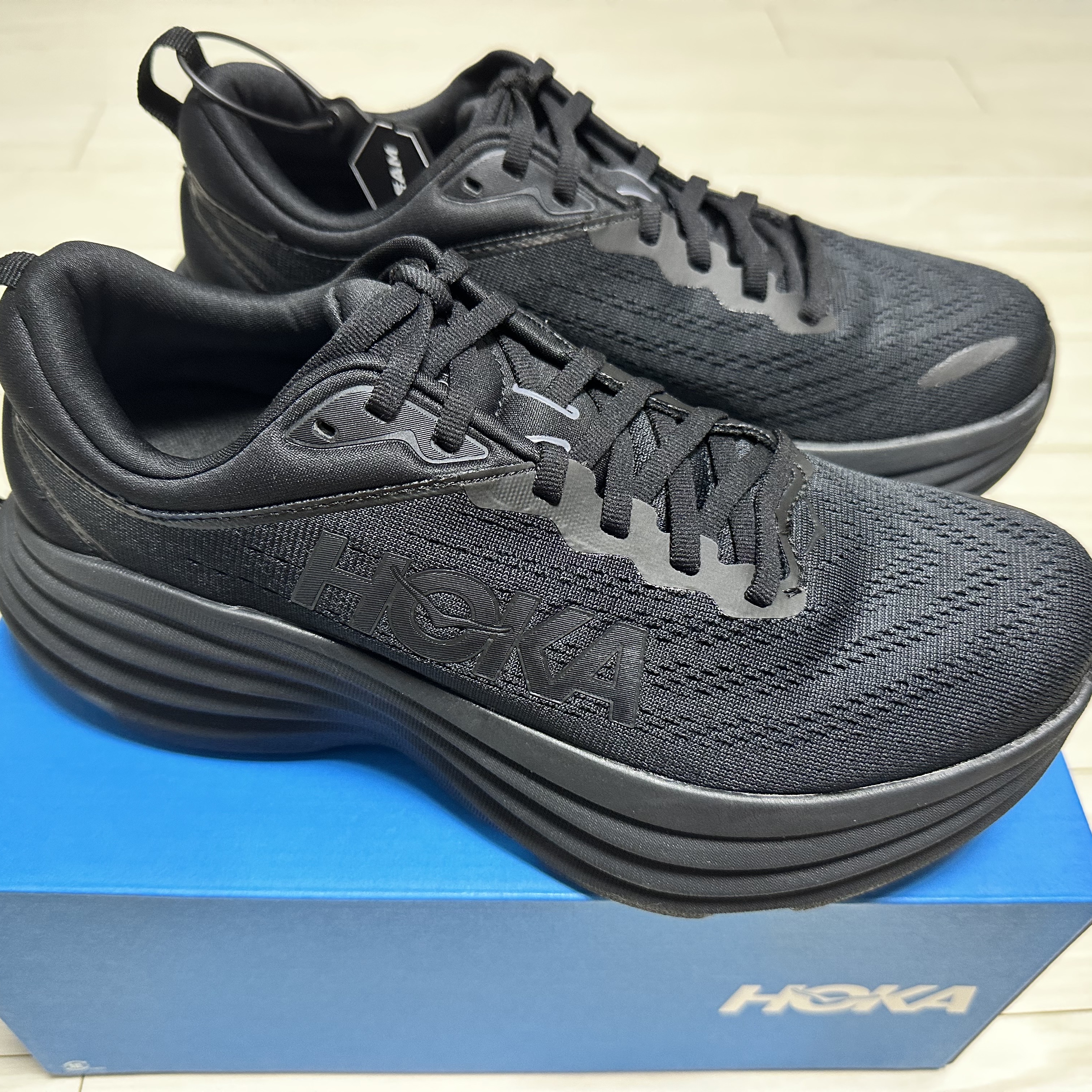 Hoka Bondi 8 Black - Regular 착용 스타일