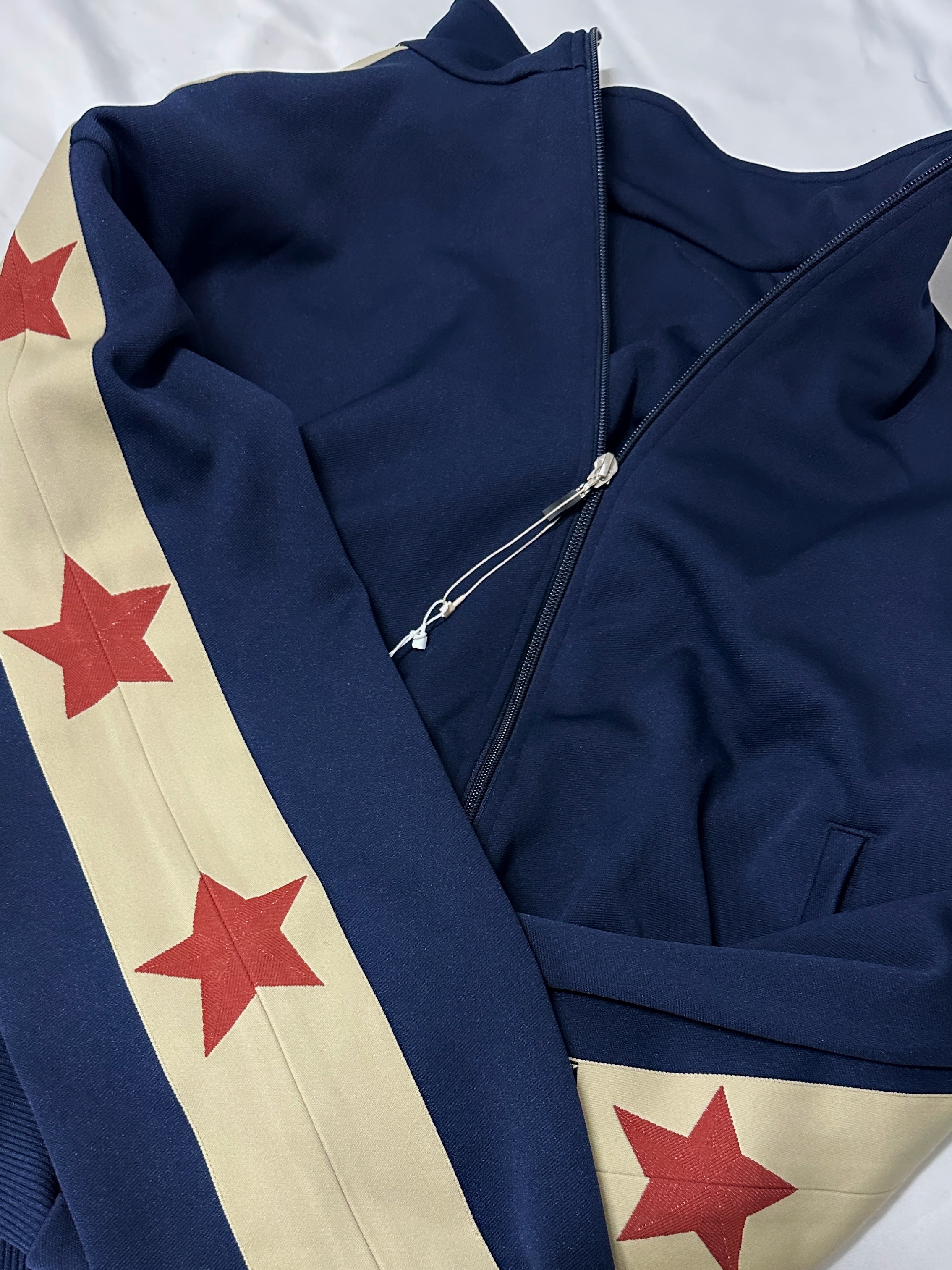 Kapital Webbing Trimmed Jersey Track Jacket Purple 착용 스타일