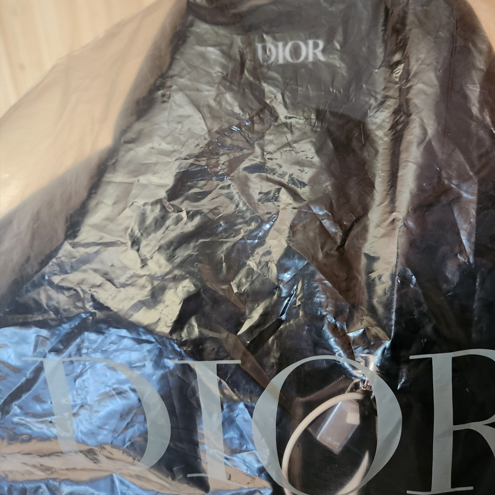 Dior Oblique Down Jacket Black Nylon Jacquard 착용 스타일