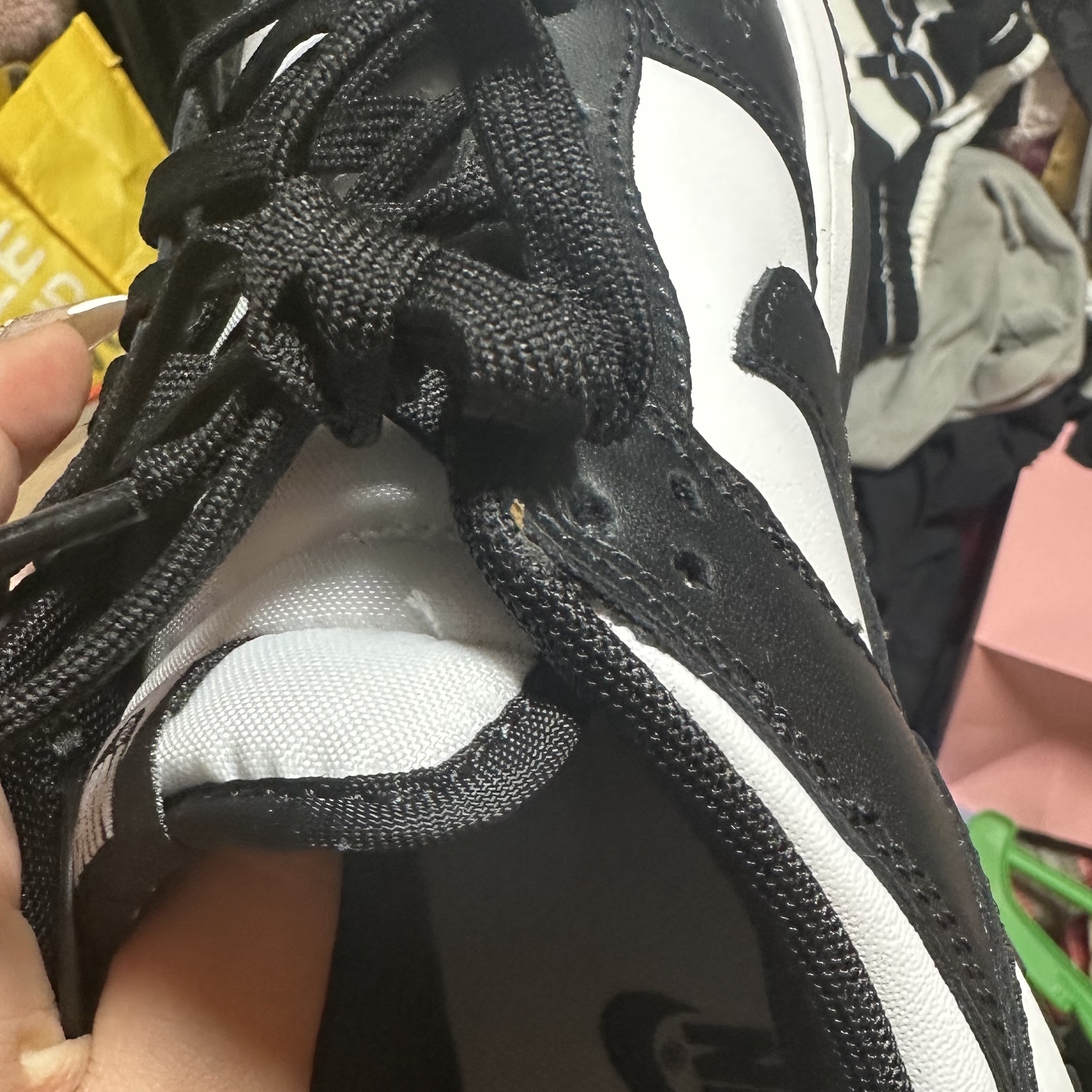 Nike Dunk Low Retro Black 착용 스타일 - 5