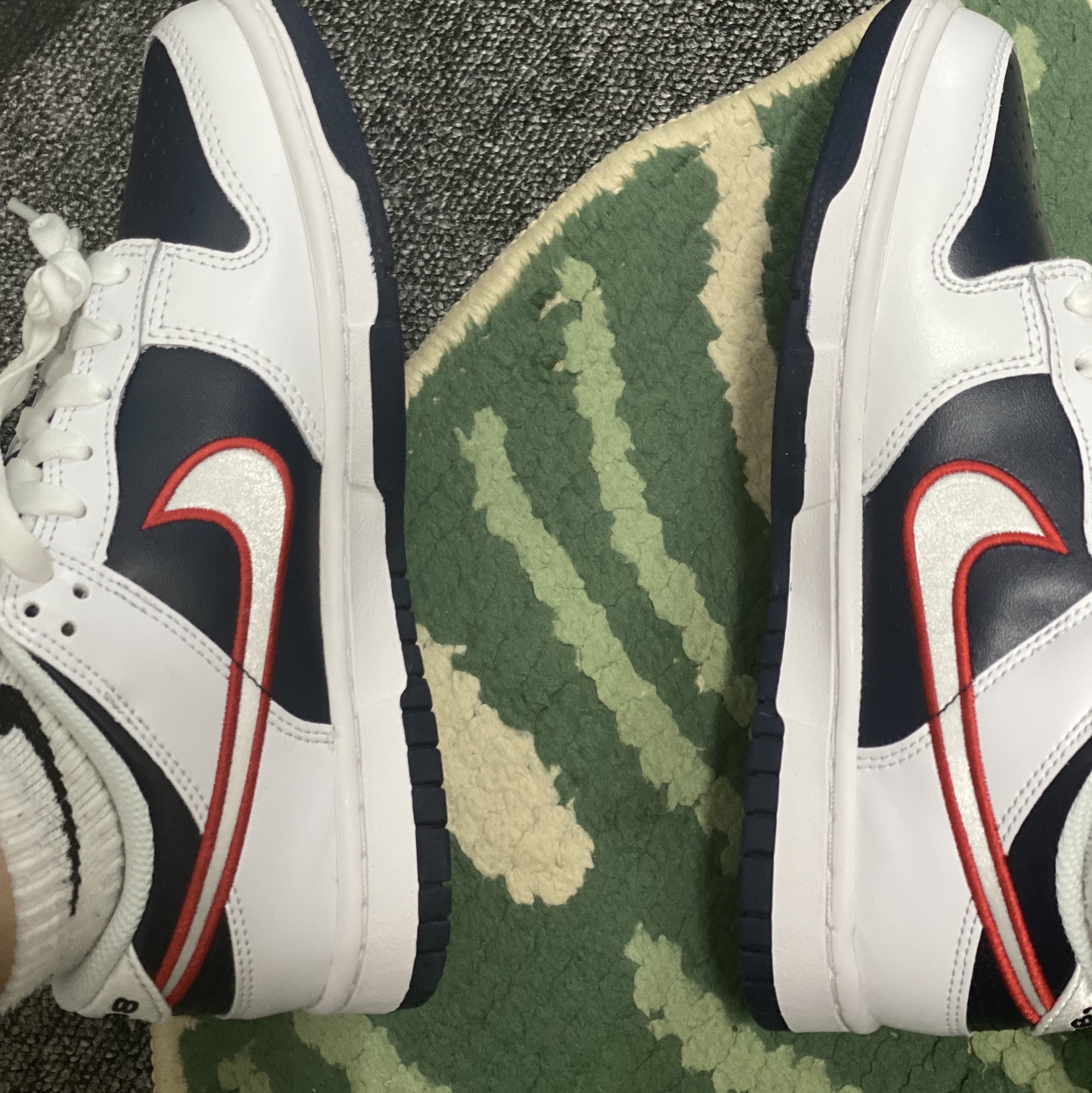 (W) Nike Dunk Low Houston Comets Four-Peat 착용 스타일 - 3