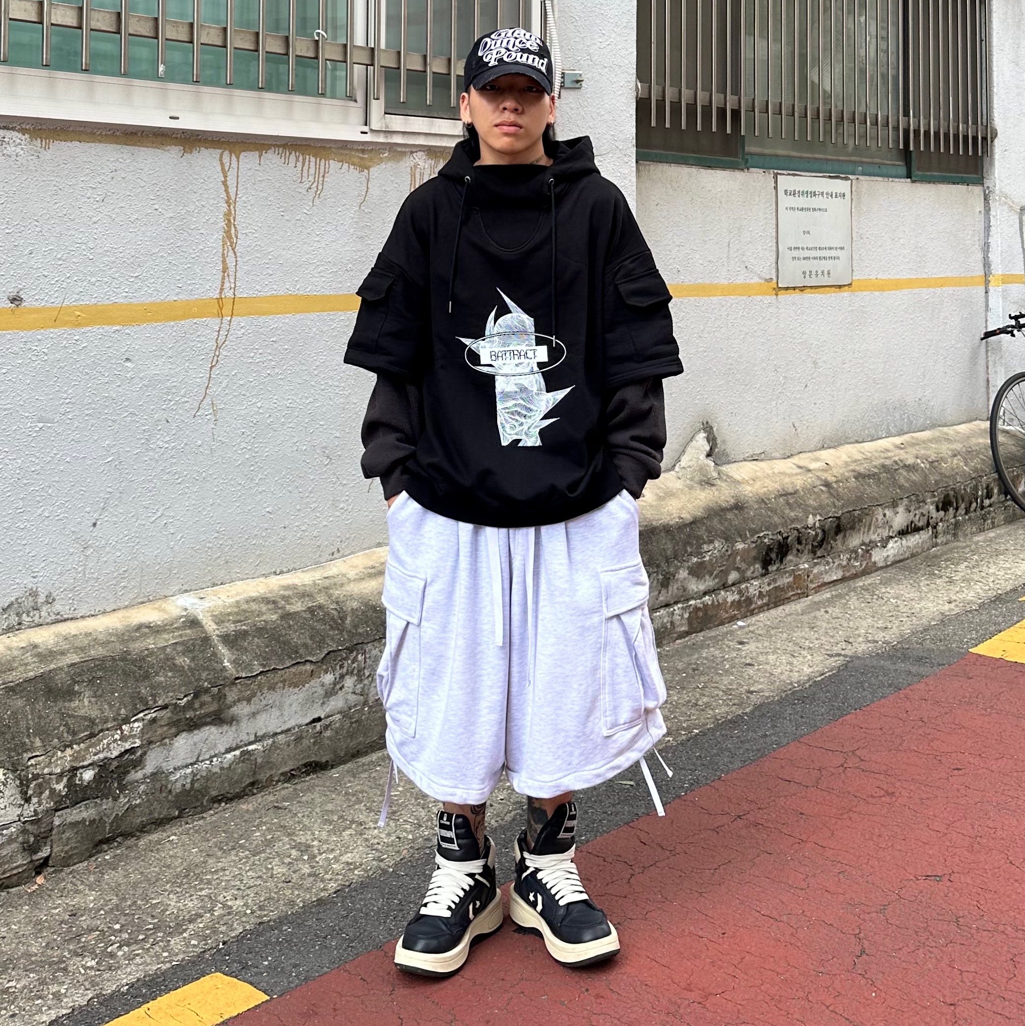 Converse x Drkshdw Turbowpn Black Cream 착용 스타일 - 5