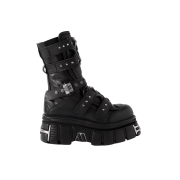 New Rock x Vetements Edition Gamer Ankle Boots Black