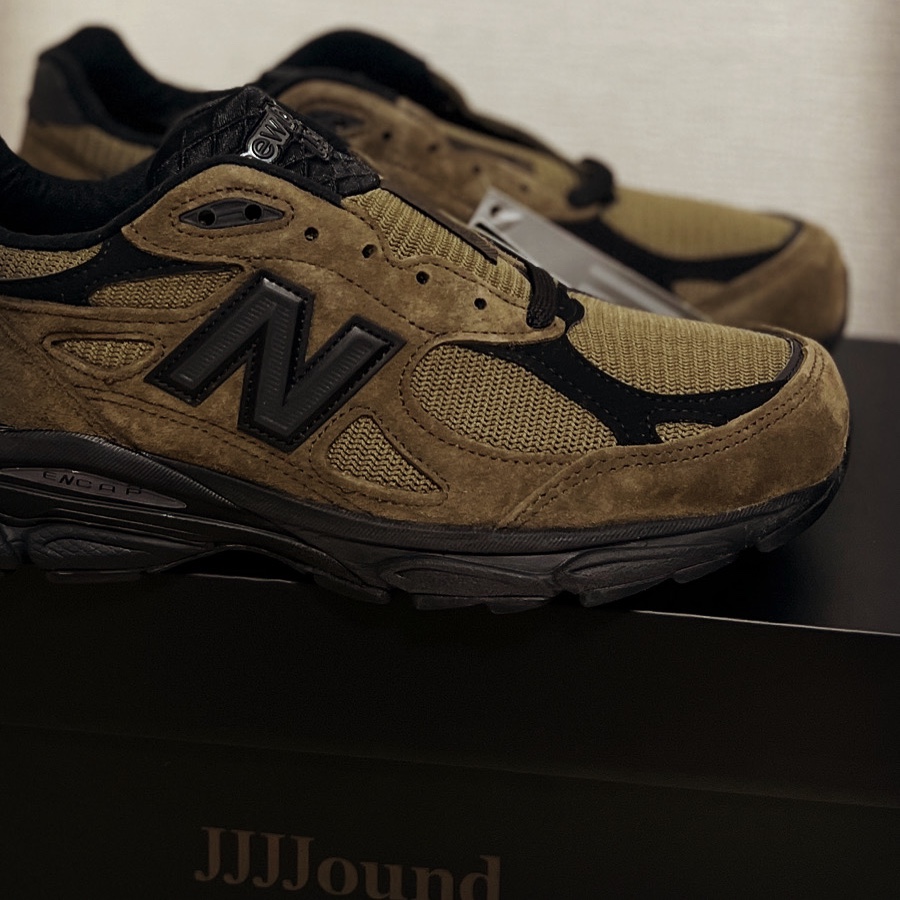 New Balance x JJJJound 990v3 Brown Black 착용 스타일