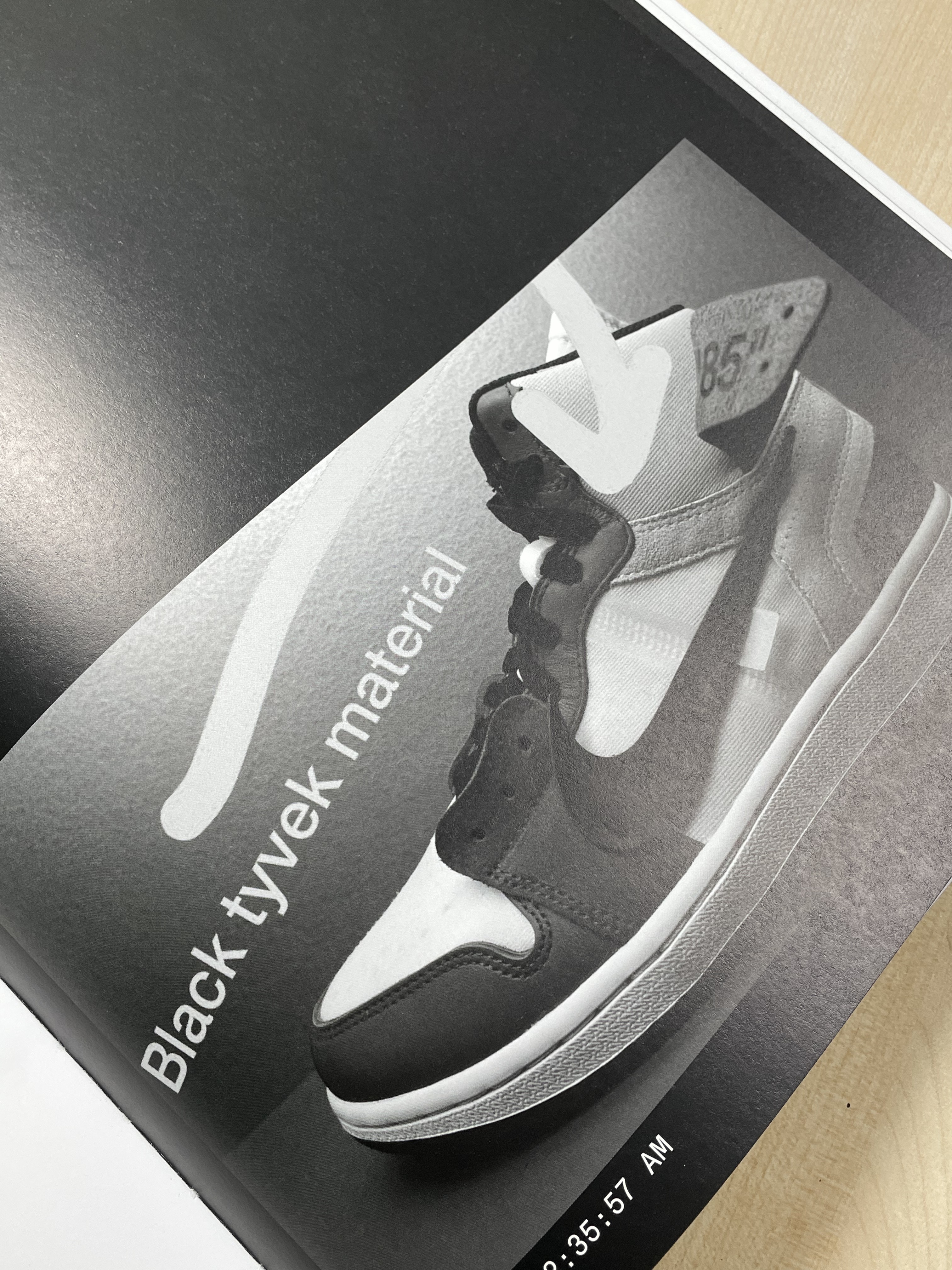 Nike x Virgil Abloh Icons The Ten Something's Off Book, Jordan 1 x Off-White Retro High Chicago The Ten 착용 스타일 - 4