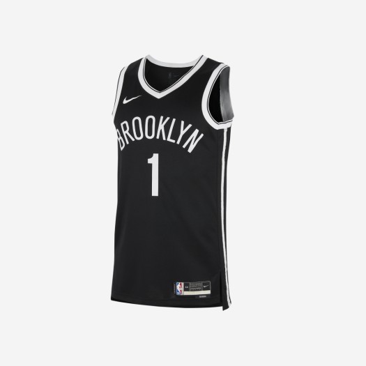 나이키 미칼 브리지스 브루클린 네츠 아이콘 에디션 2022/23 NBA 스윙맨 저지 블랙