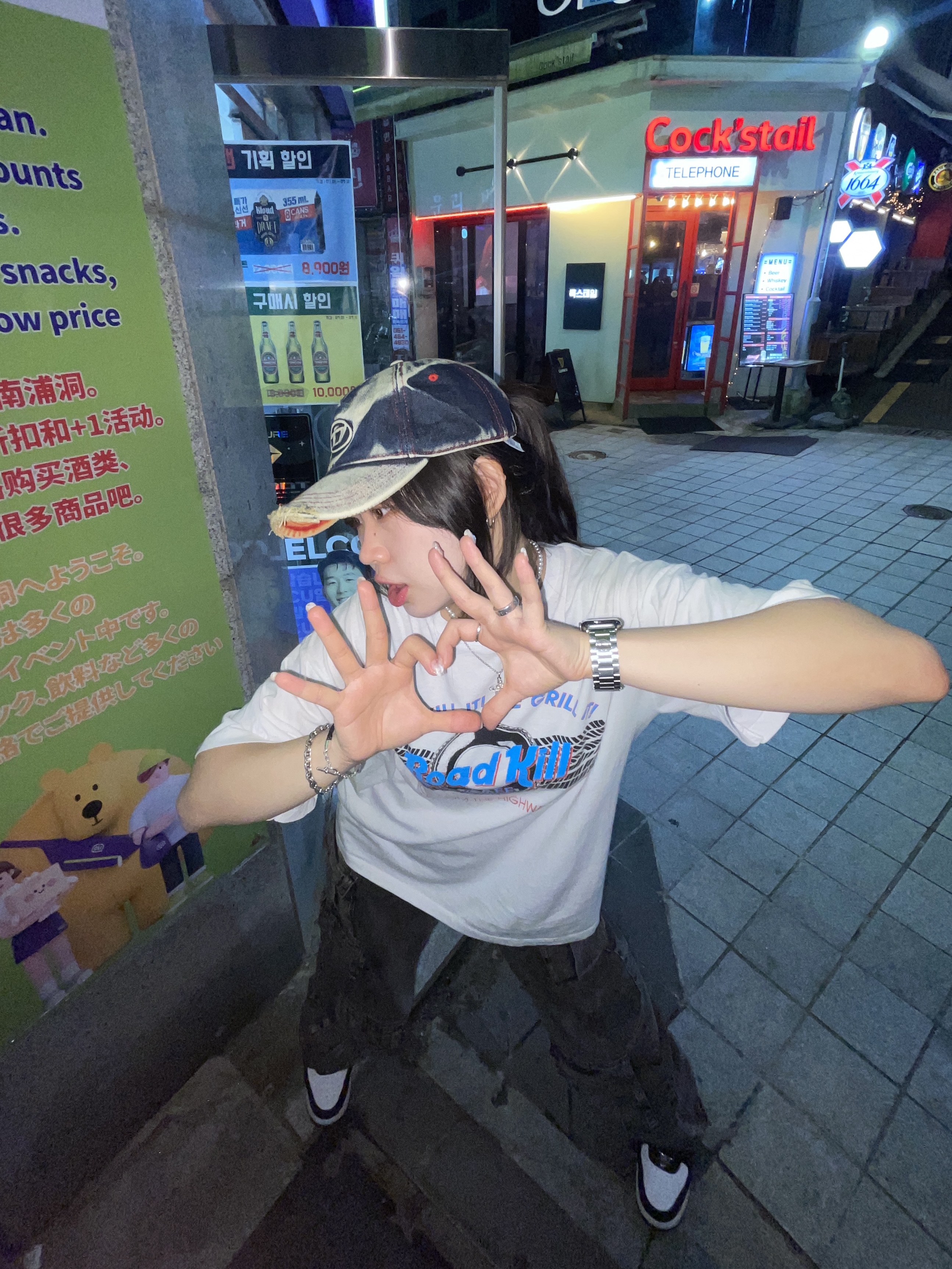 Diesel C-Seymon Treated Denim Baseball Cap Blue White, Apple Watch SE 40mm GPS Midnight Aluminum Case with Sport Band Midnight (Korean Ver.) 착용 스타일 - 3