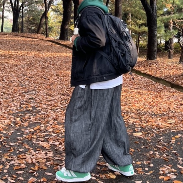Adidas Adimatic Green 착용 스타일 - 2