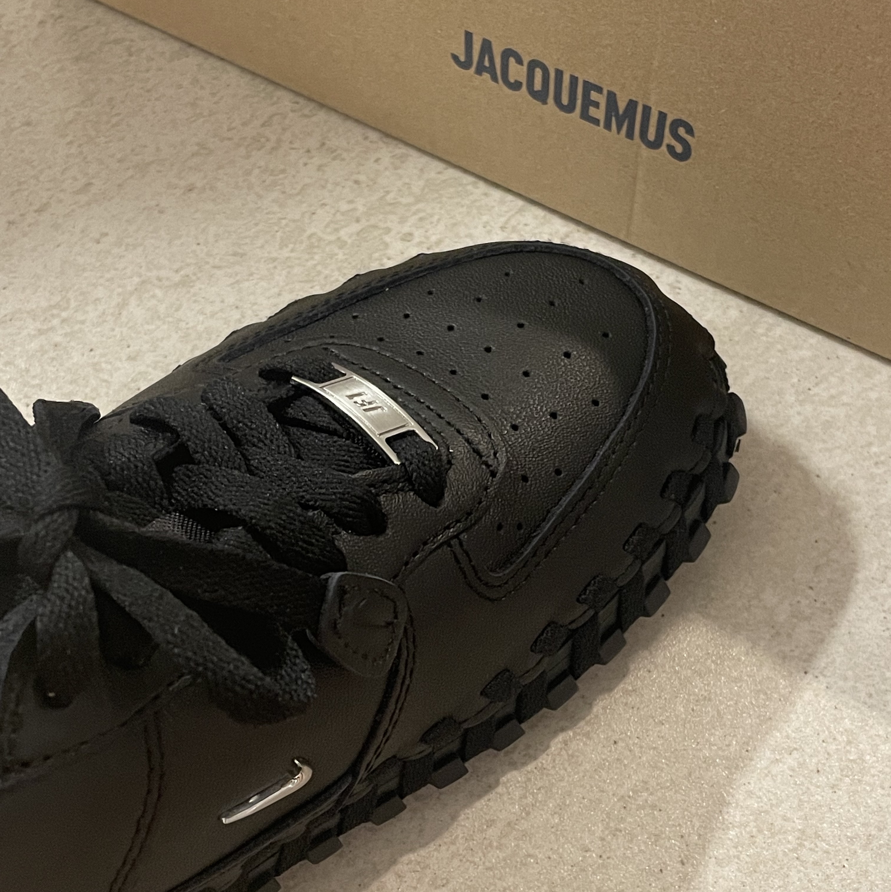 Nike x Jacquemus J Force 1 Low LX SP Black 착용 스타일