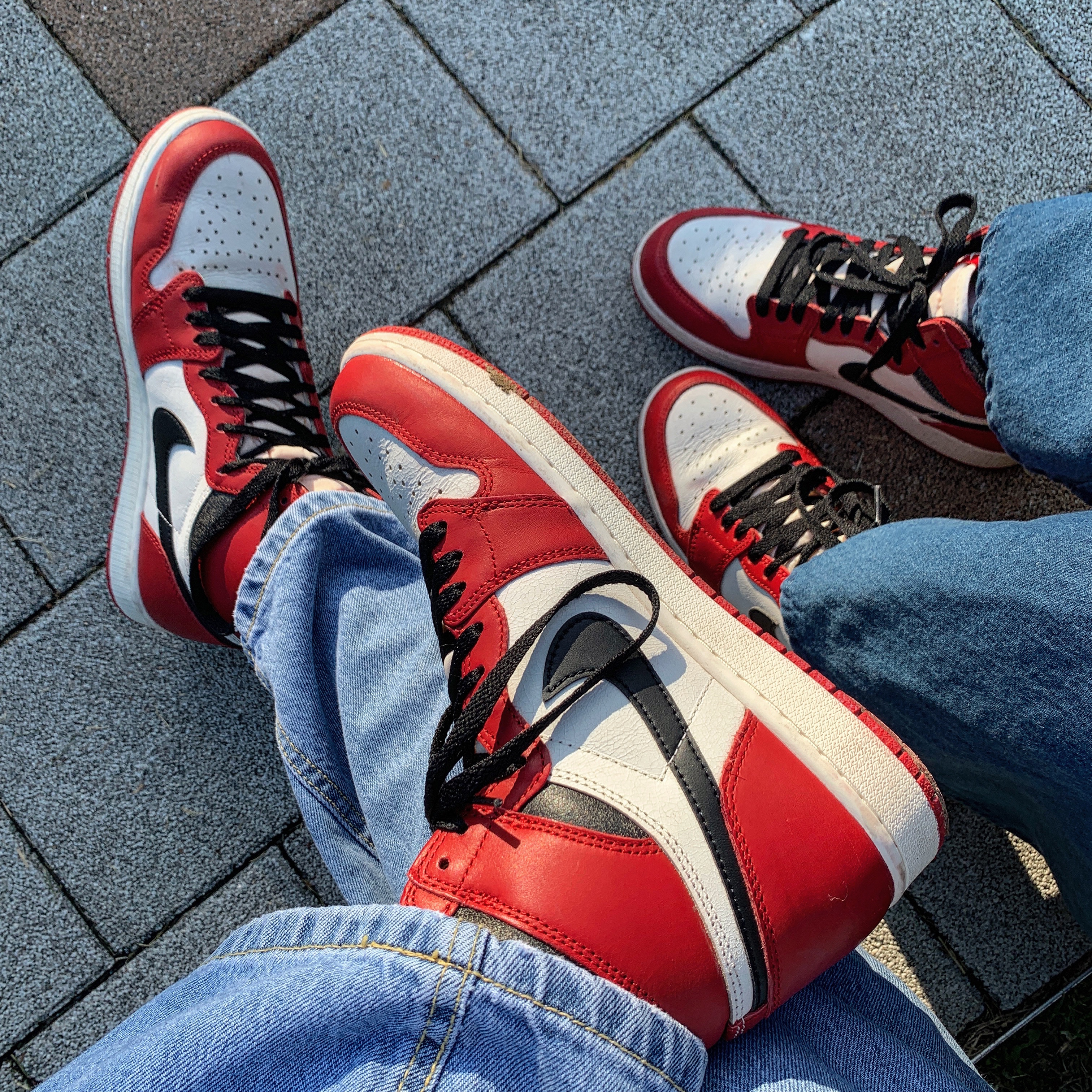 Jordan 1 Retro High OG Chicago 2022, (GS) Jordan 1 Retro High OG Chicago 2022 착용 스타일