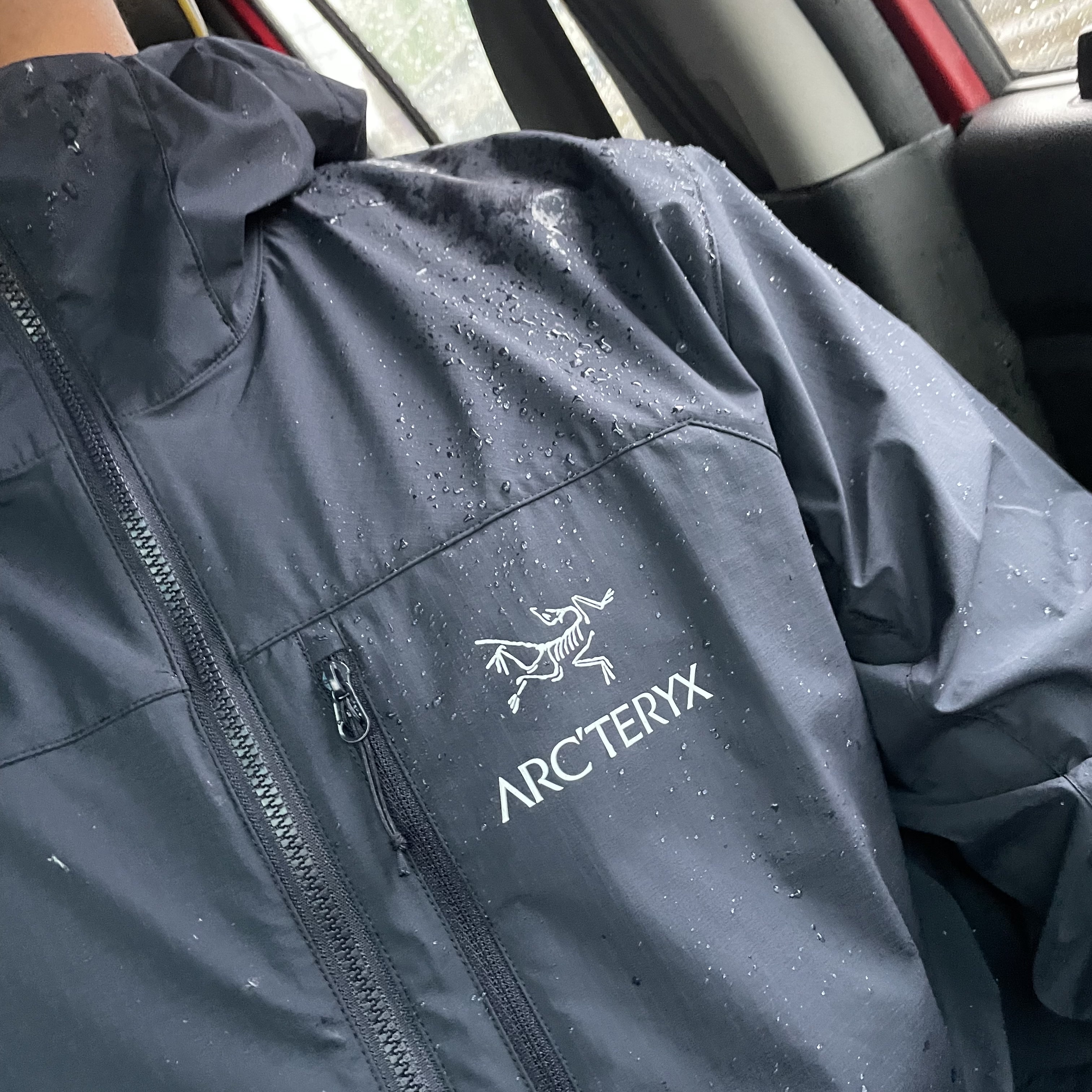 Arc'teryx Squamish Hoody Black Sapphire 착용 스타일 - 2