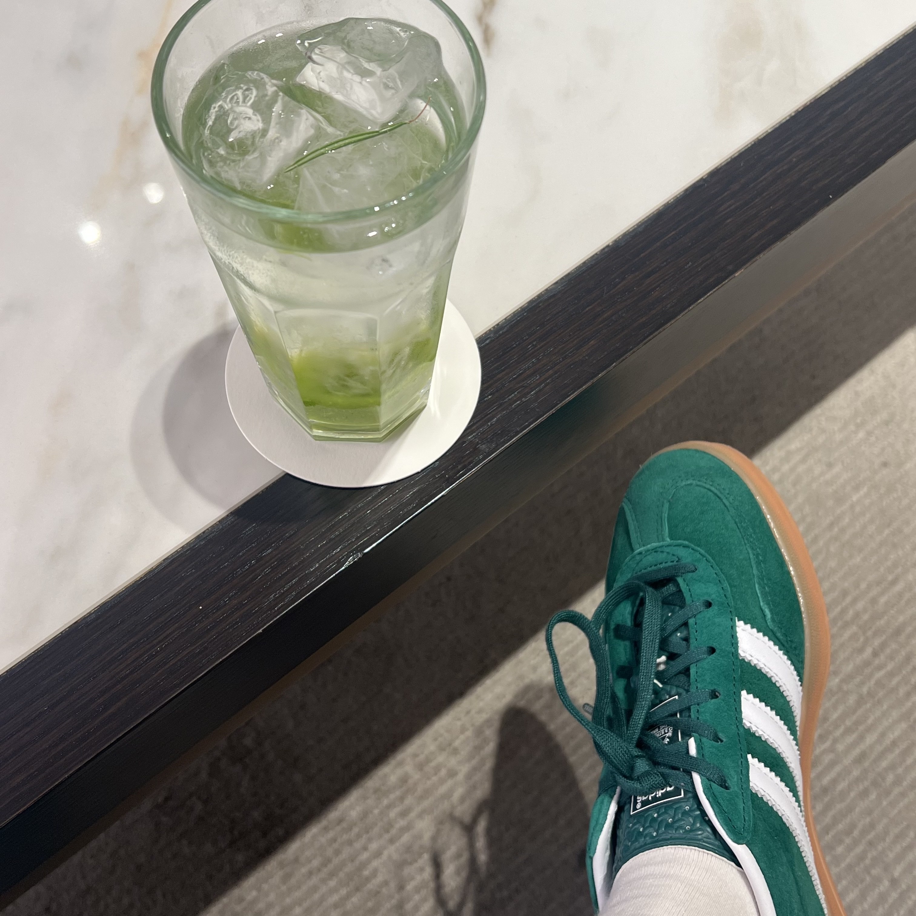 Adidas Gazelle Indoor Collegiate Green 착용 스타일