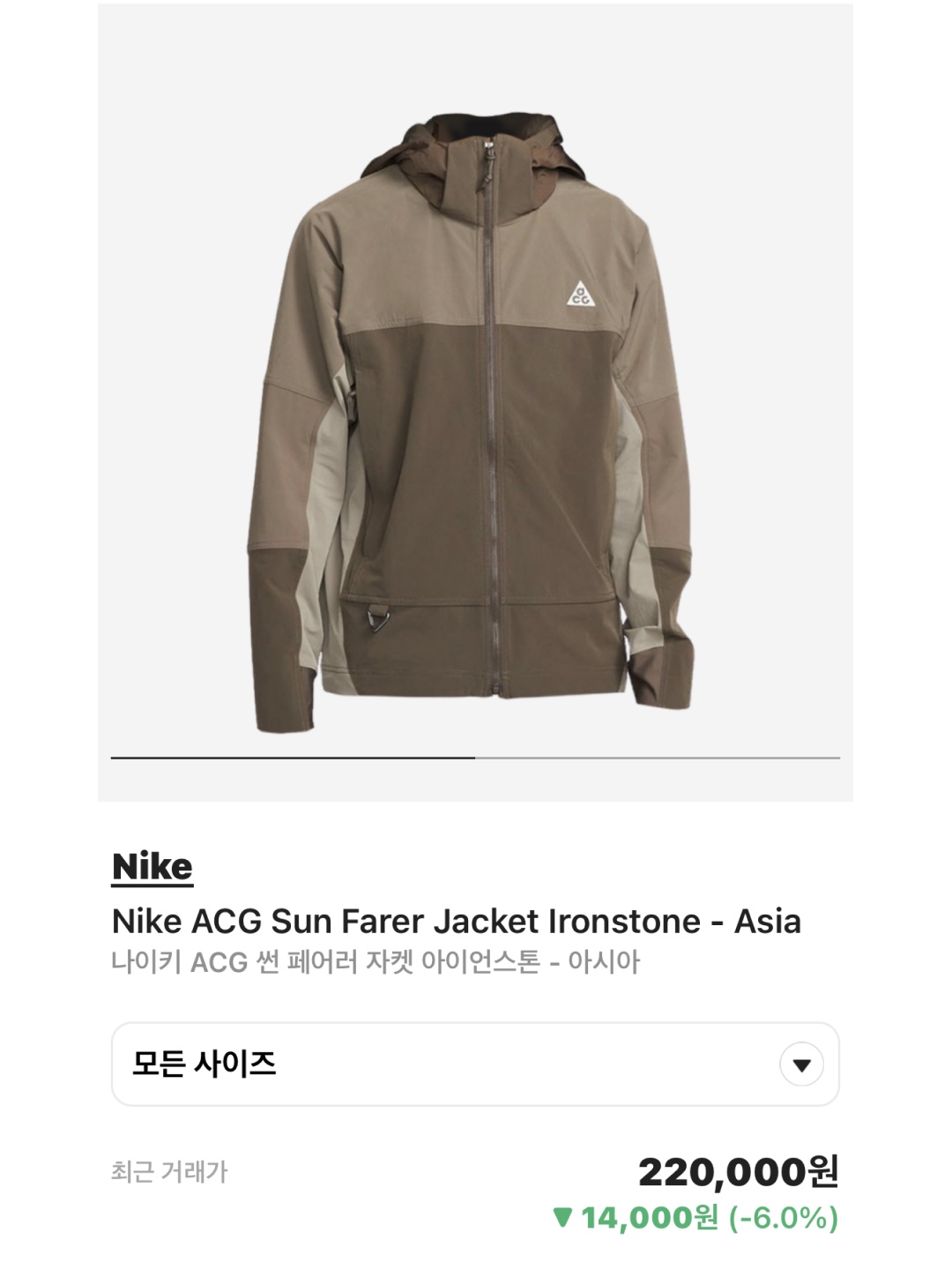 Nike ACG Sun Farer Jacket Ironstone - Asia, Diesel J-Hives Windbreaker with Contrast Piping Grey 착용 스타일 - 5