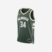 Nike Giannis Antetokounmpo Milwaukee Bucks Icon Edition 2022/23 NBA Swingman Jersey Fir