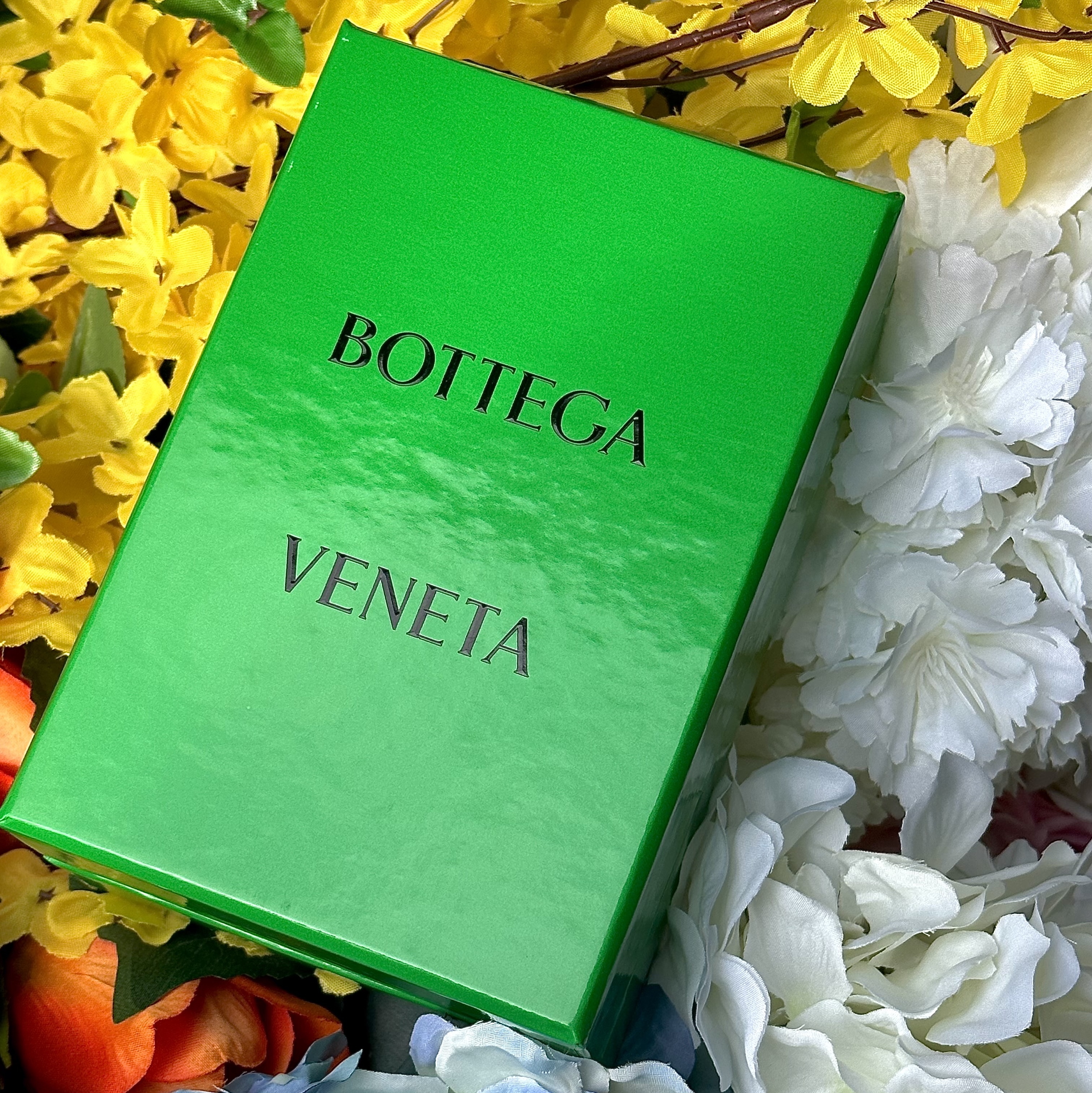 Bottega Veneta Credit Card Case Calfskin Parakeet 착용 스타일 - 1