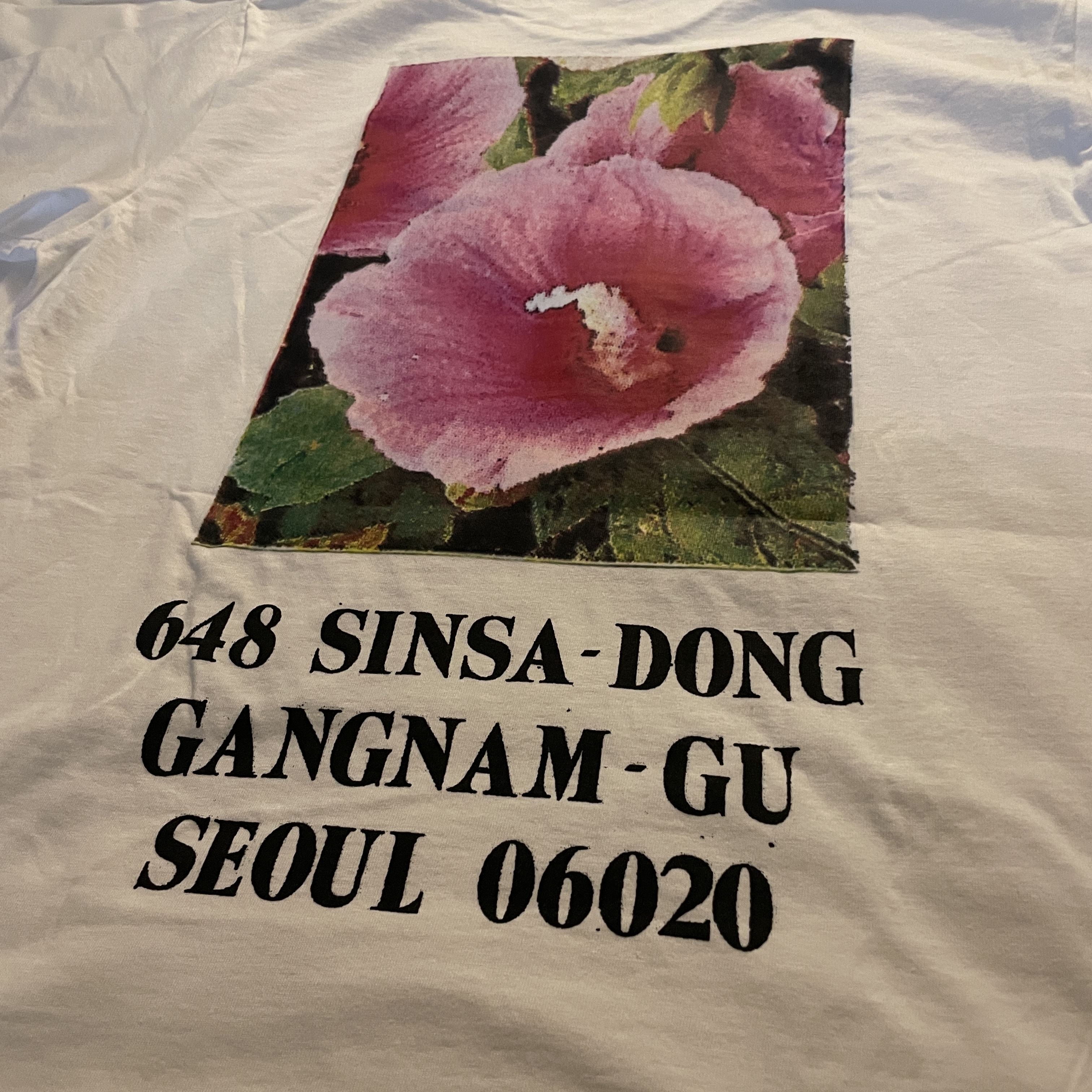 Supreme Seoul Box Logo T-Shirt White - 23FW 착용 스타일 - 2