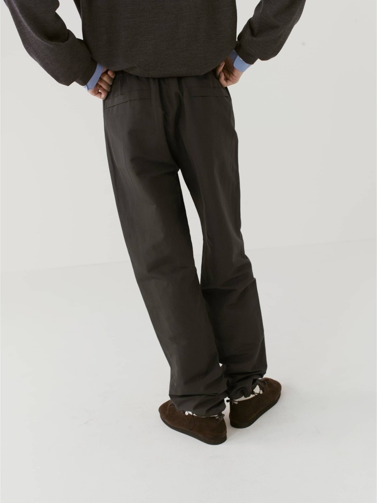 Auralee Washi Hi Density Easy Pants Ivory Beige - 22AW 착용 스타일 - 3