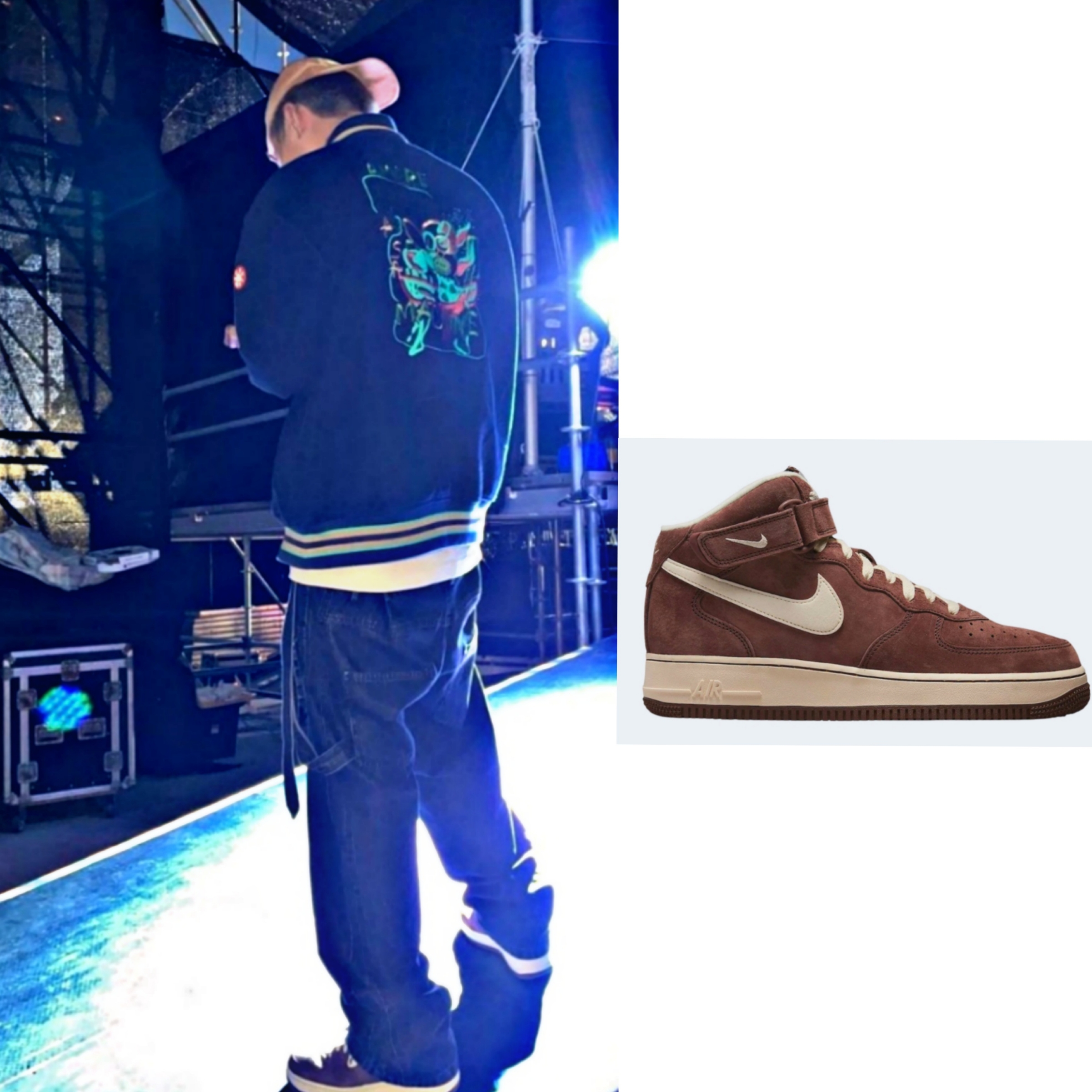 Nike Air Force 1 Mid '07 QS Chocolate 착용 스타일