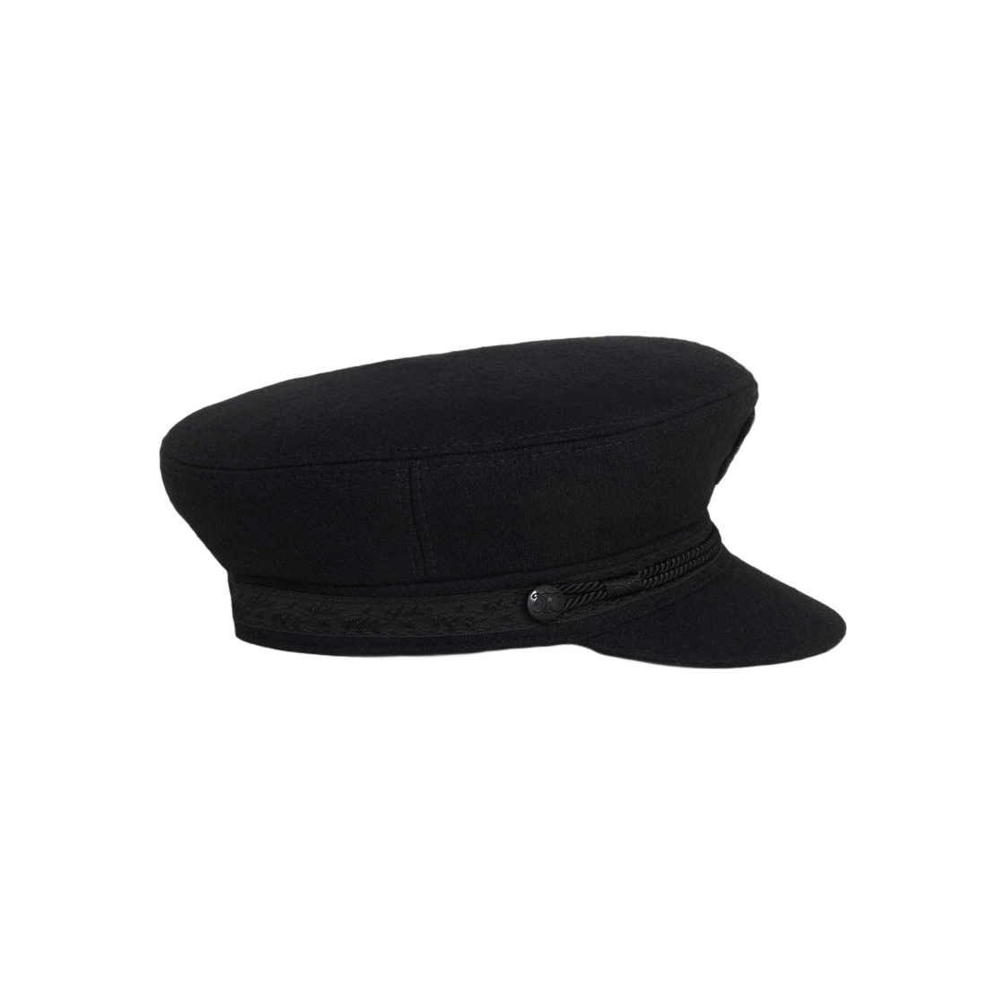 Celine Triomphe Sailor Cap in Wool Cloth Black 상세 이미지 3