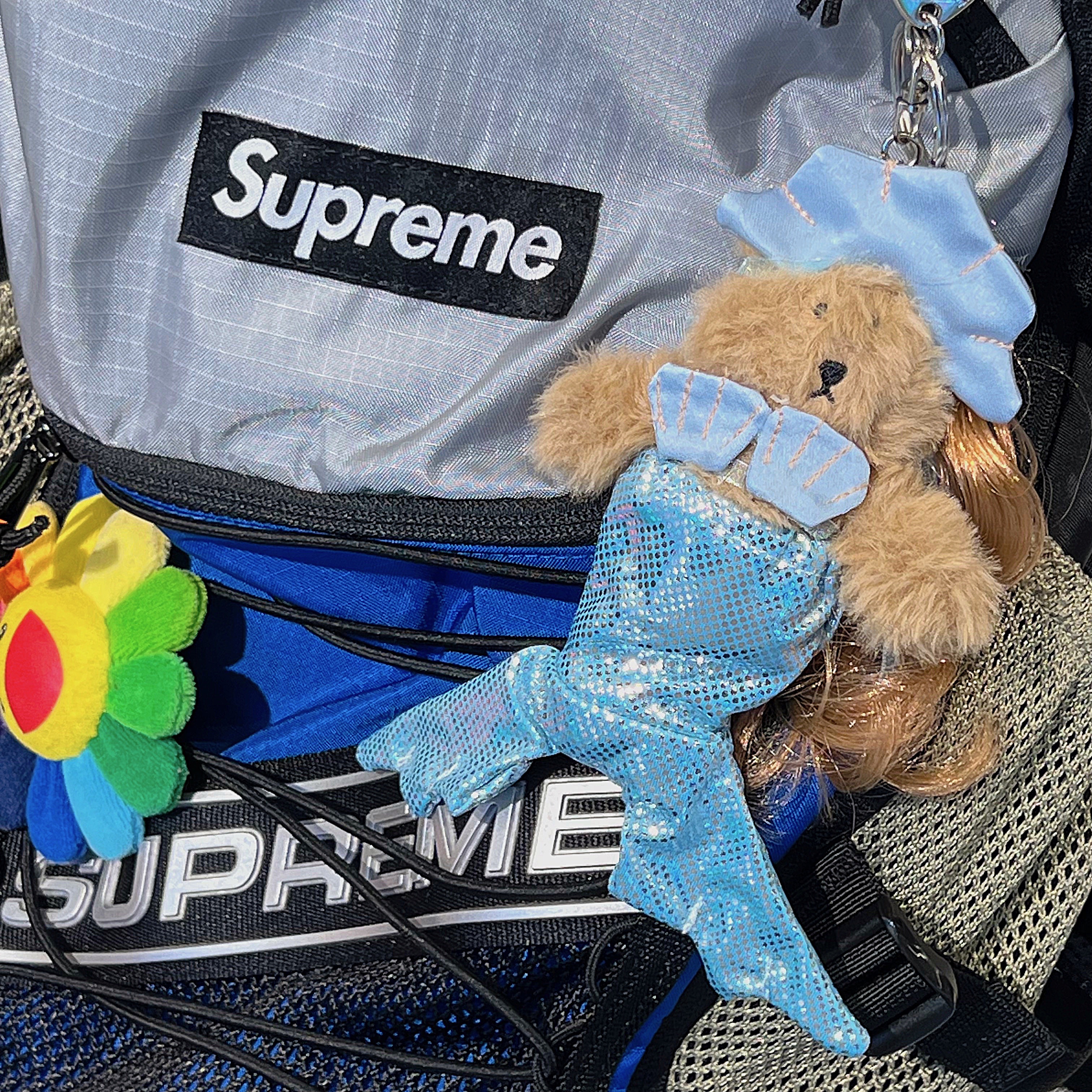 Supreme Backpack Blue - 23FW 착용 스타일 - 2