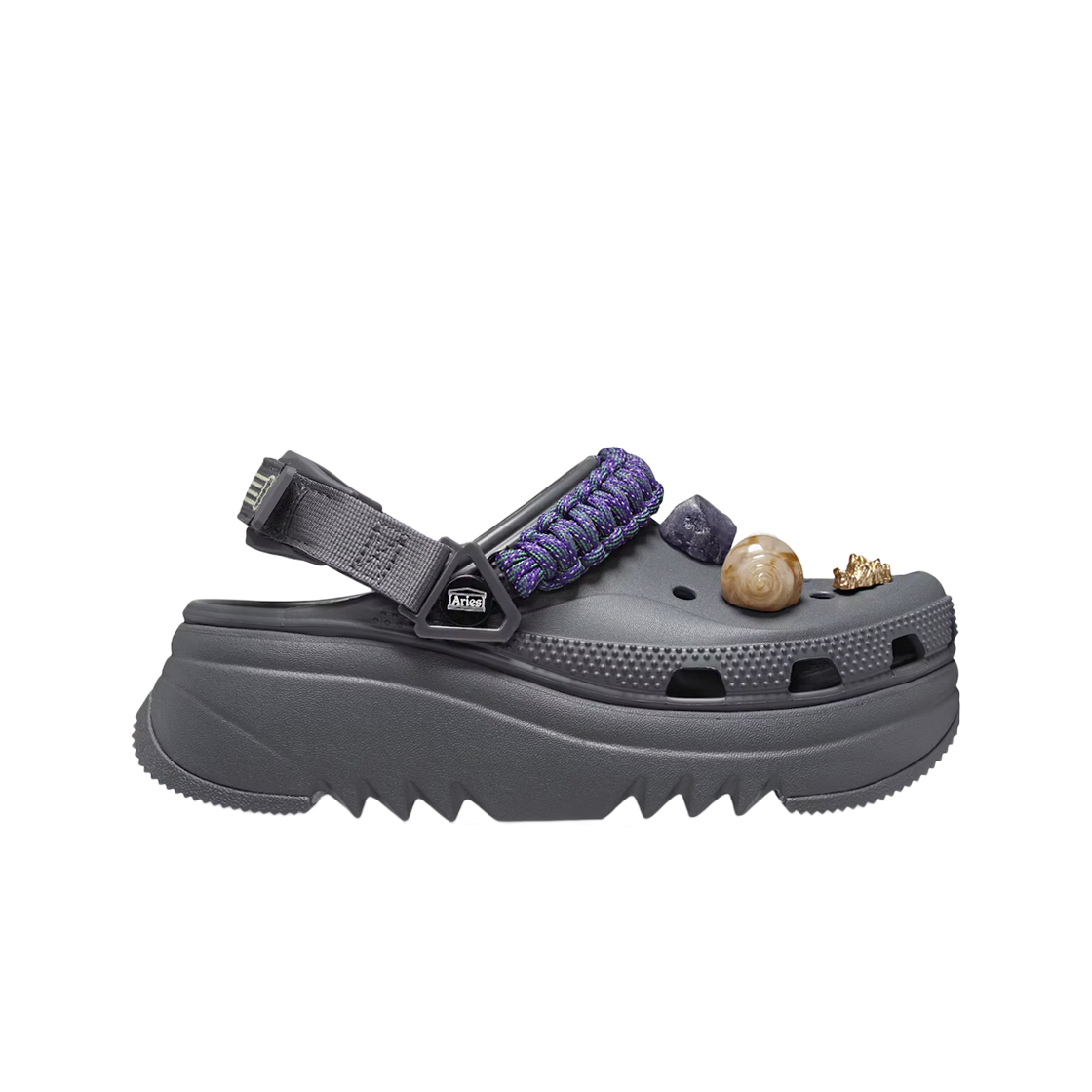 크록스 x 에리즈 클래식 하이커 X스케이프 클로그 슬레이트 그레이(Crocs x Aries Classic Hiker Xscape Clog Slate Grey)