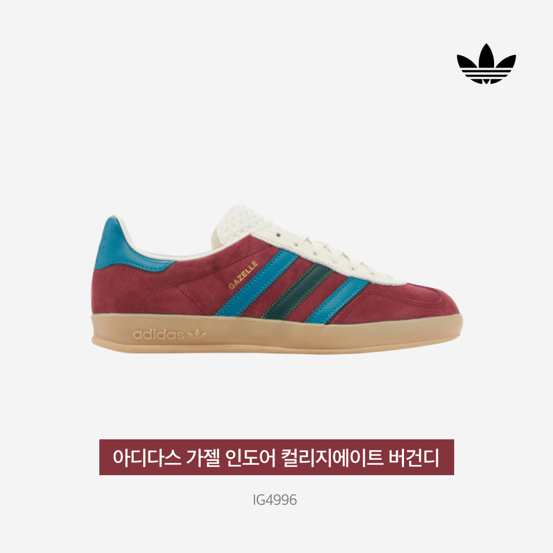 Adidas Gazelle Indoor Collegiate Burgundy Arctic Fuchsia 착용 스타일 - 4