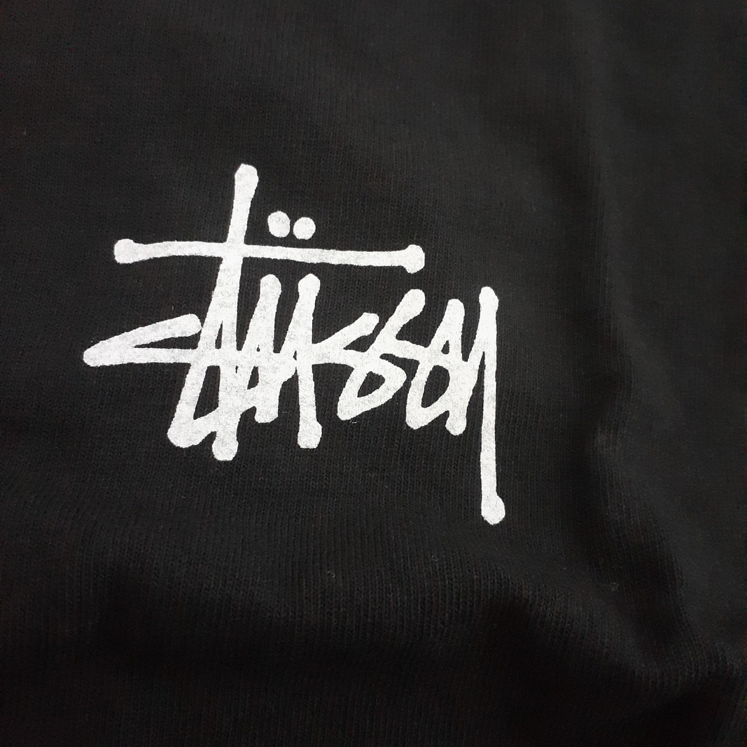 Stussy Basic Stussy Pigment Dyed T-Shirt Black 2023 착용 스타일 - 1