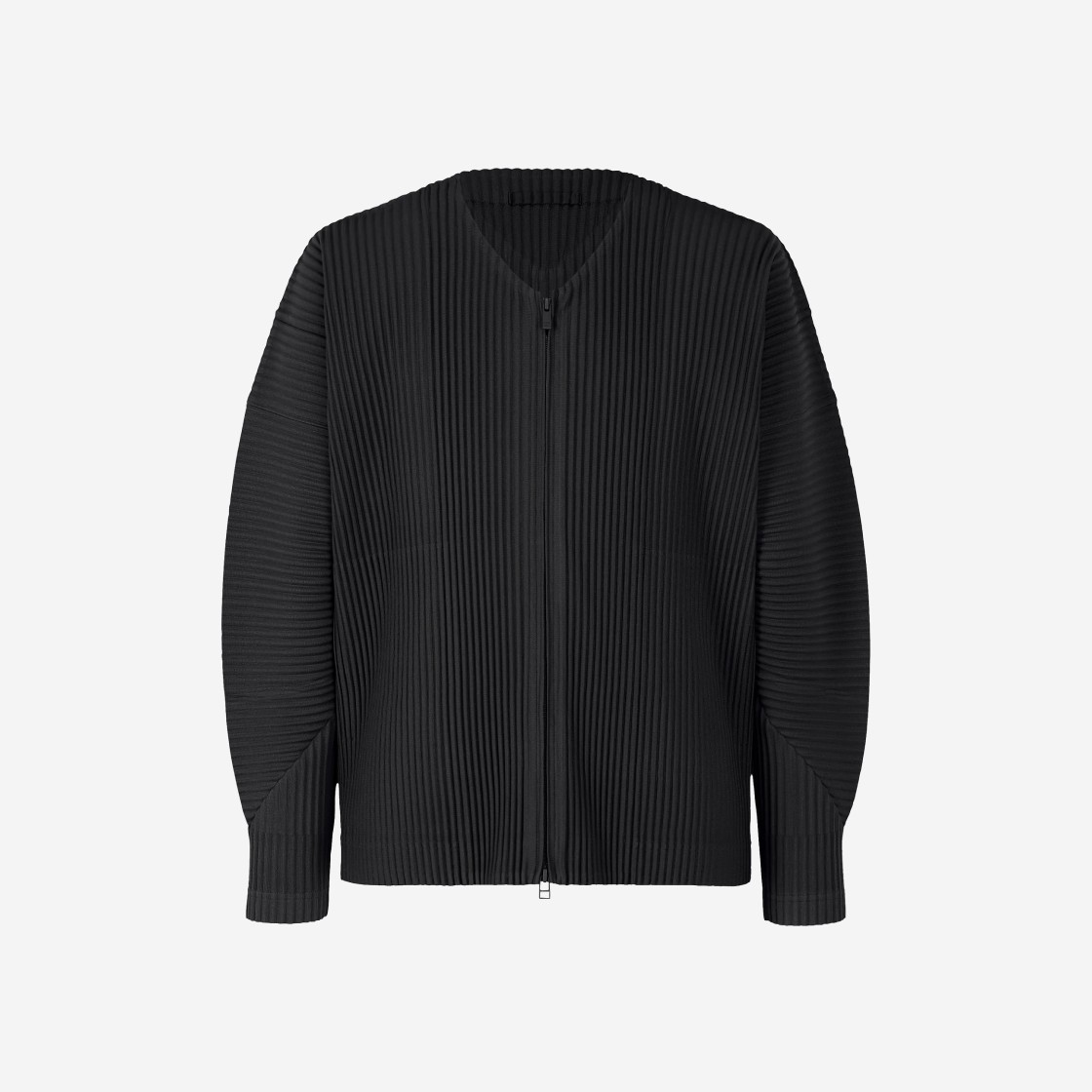 Homme Plisse Issey Miyake MC September Zip Up Cardigan Black 상세 이미지 1