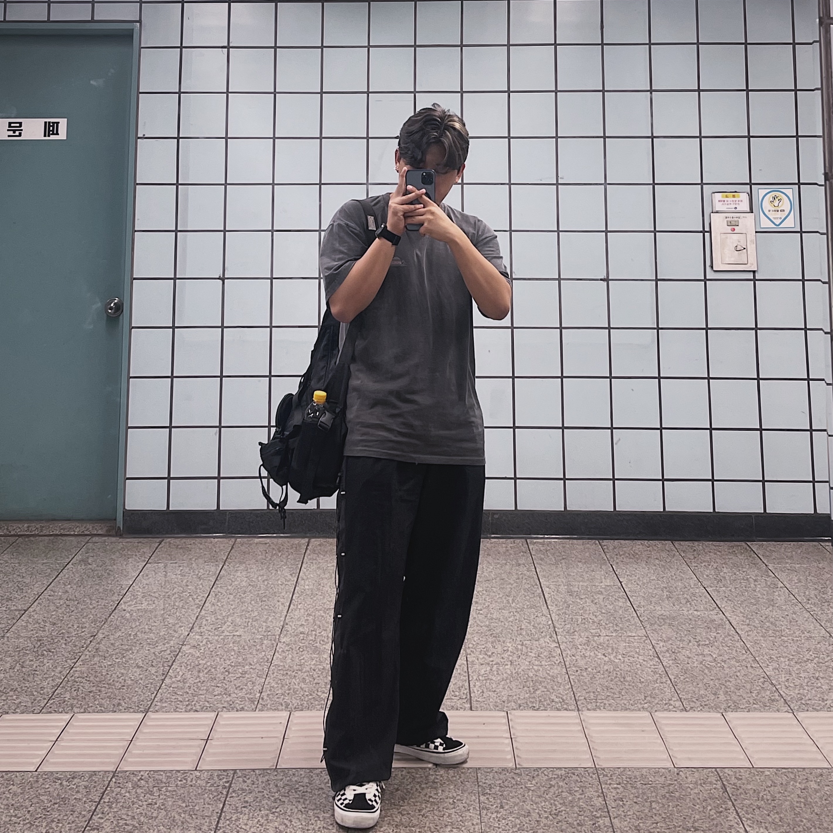 Vans Bold Ni Checkerboard 착용 스타일