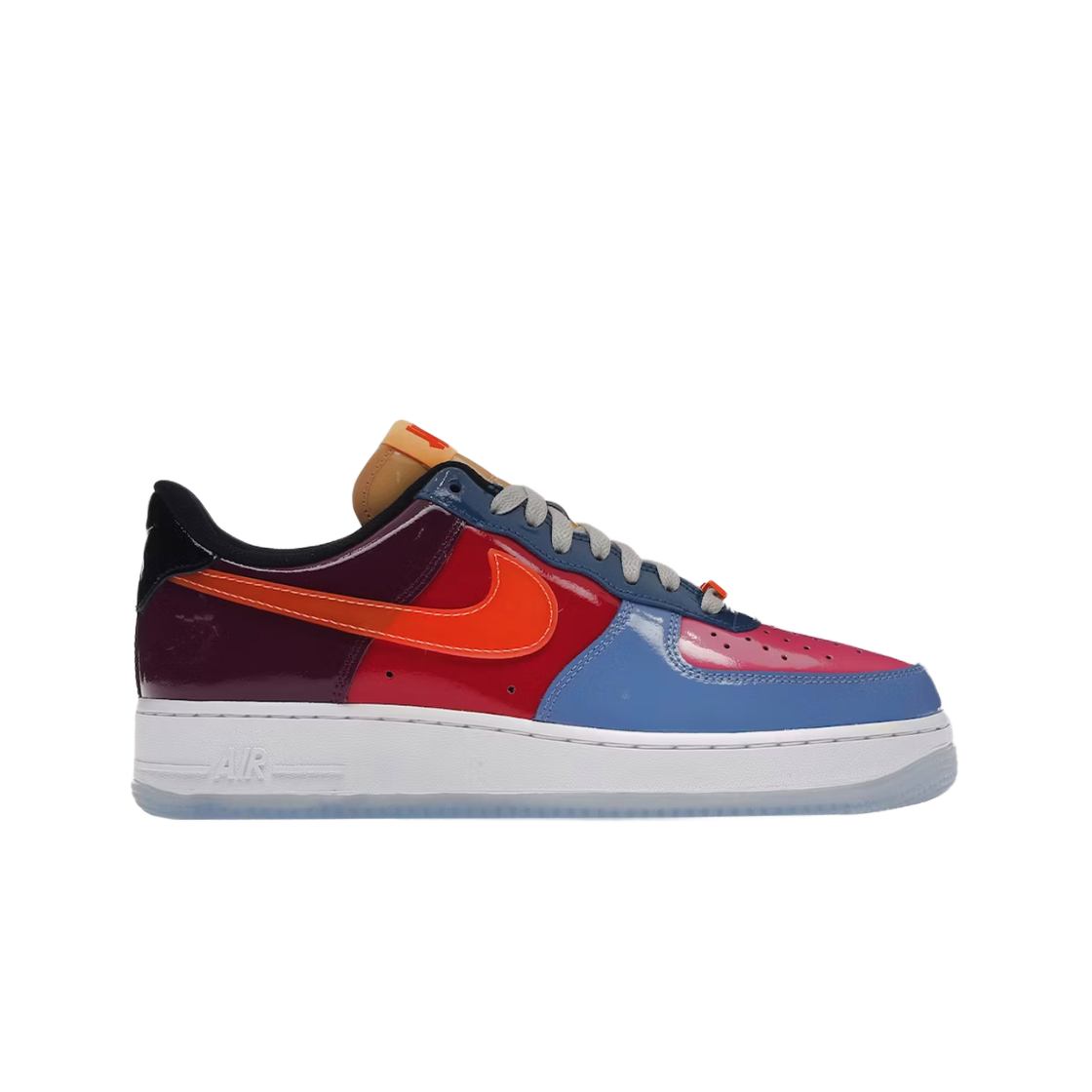 DV5255-400 Nike x Undefeated Air Force 1 Low SP Multi Patent Total Orange