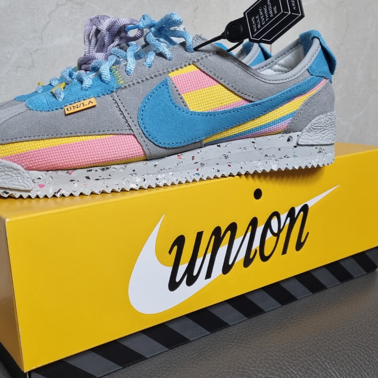 Nike x Union Cortez SP Light Smoke 착용 스타일