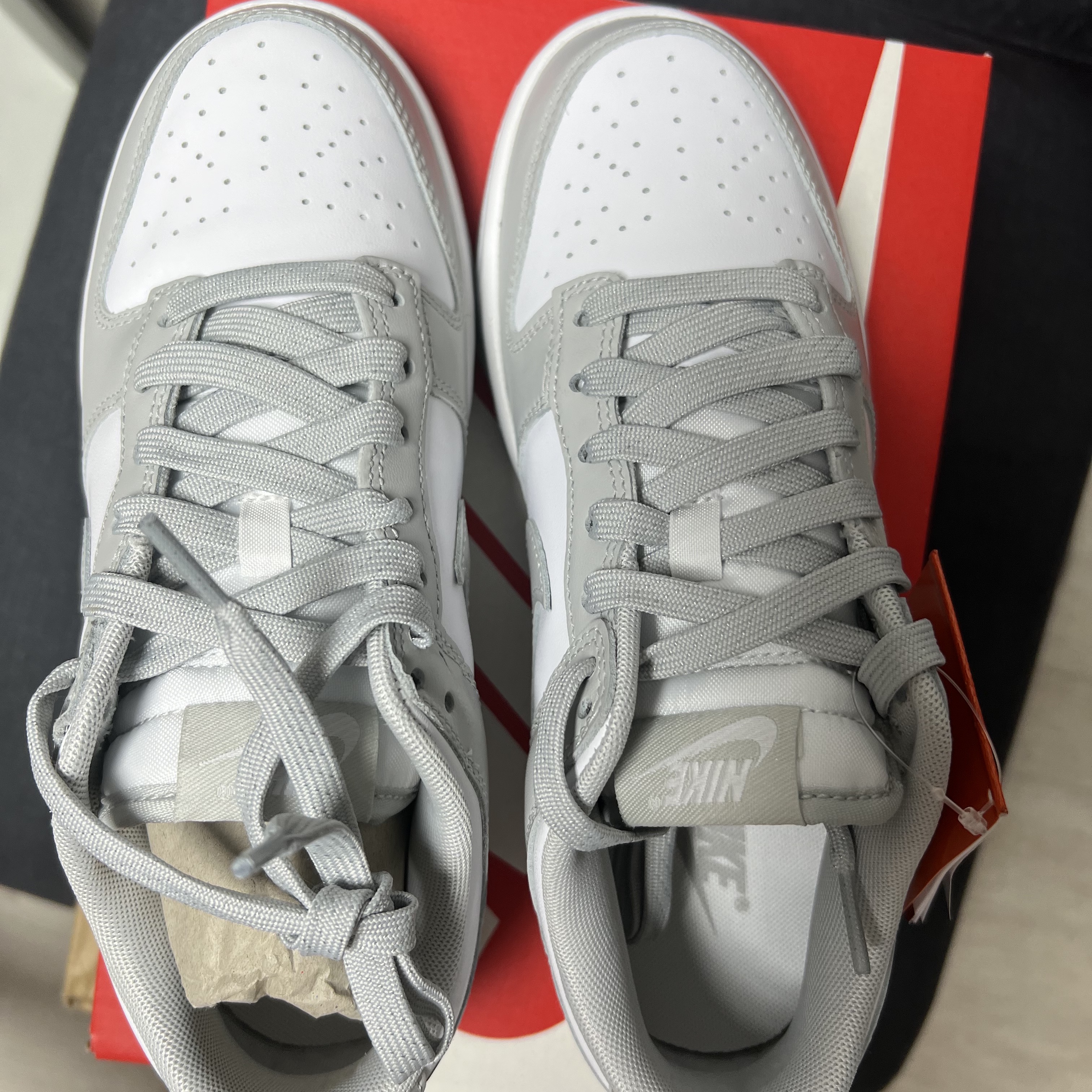 Nike Dunk Low Retro Grey Fog 착용 스타일 - 1