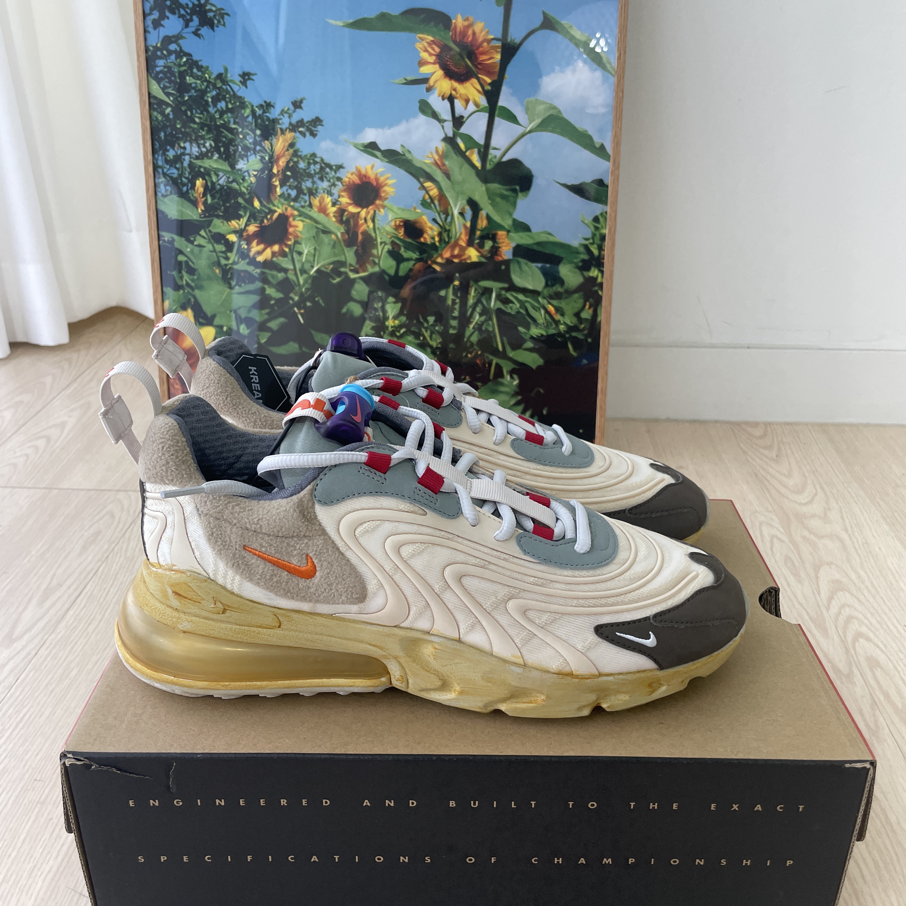 Nike x Travis Scott Air Max 270 React Cactus Trails 착용 스타일 - 2
